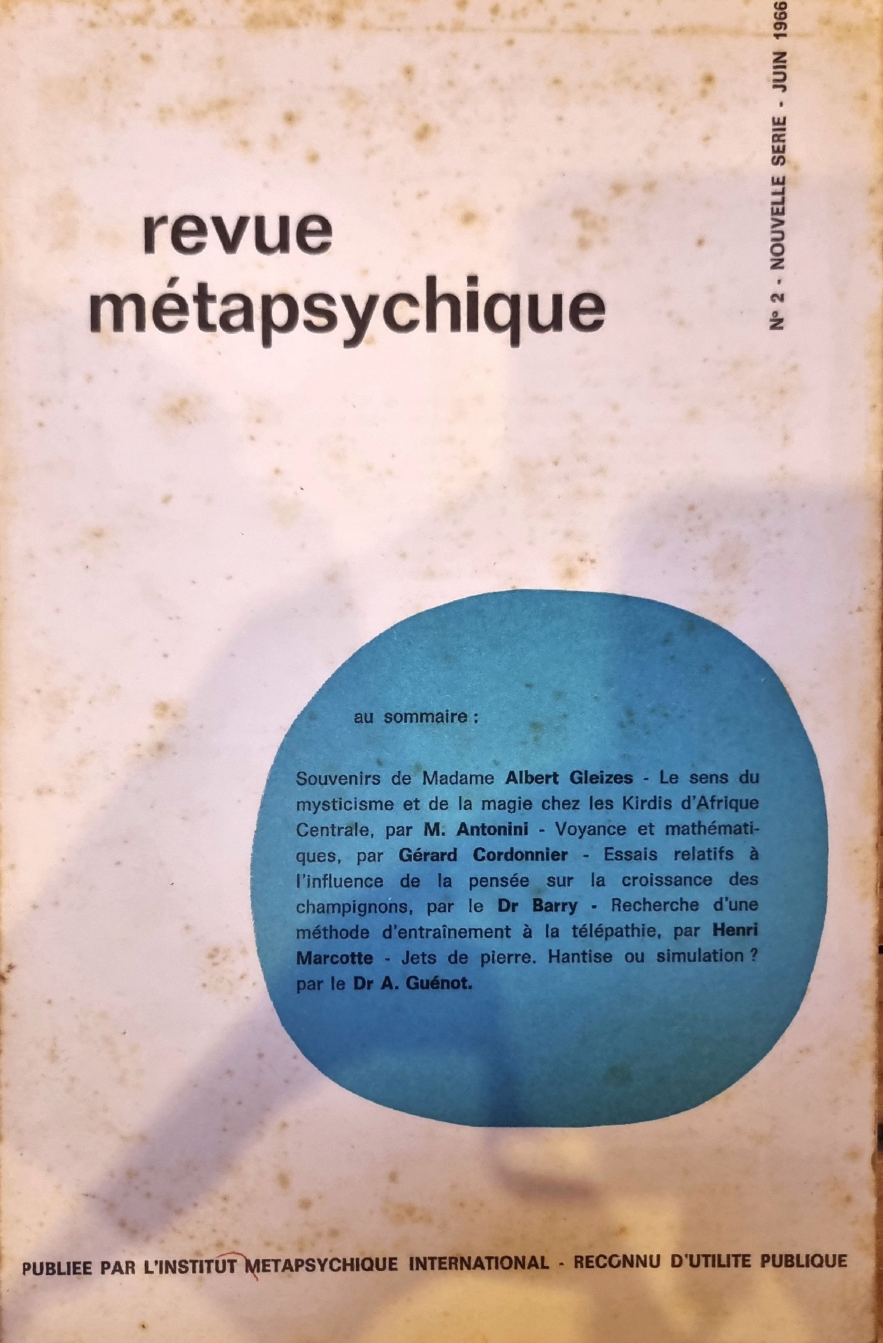 revue métapsychique