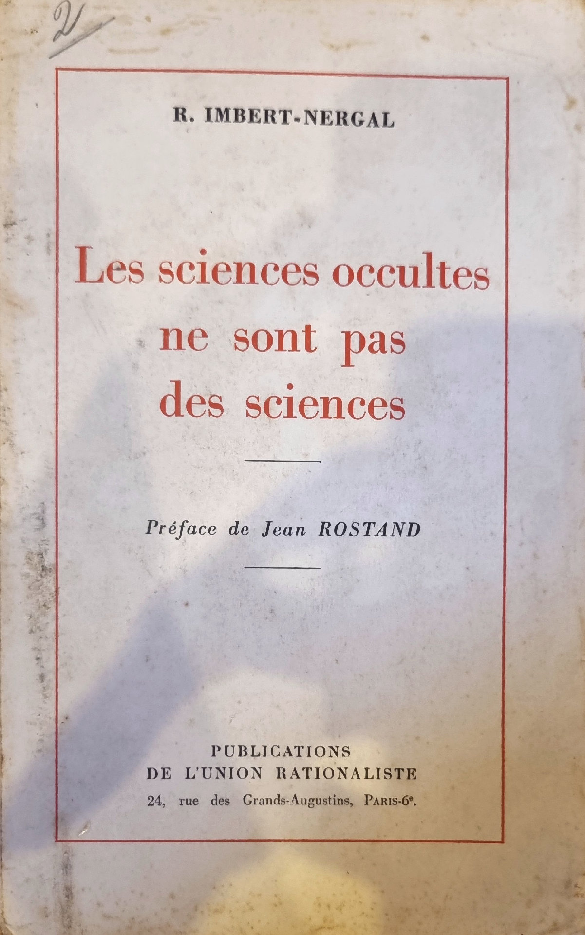 Les sciences occultes ne sont pas des sciences