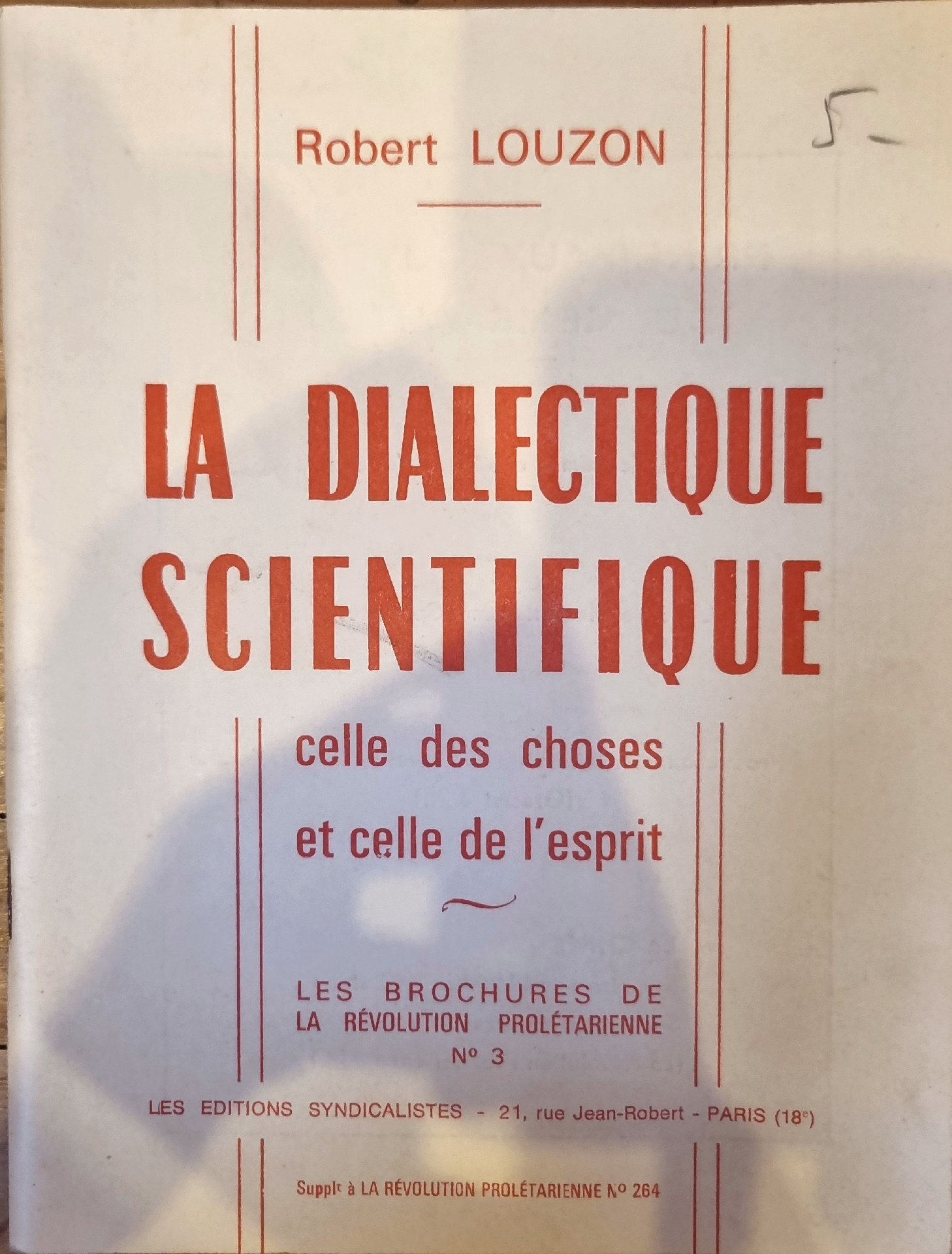 La Dialectique Scientifique : celle des choses et celle de l&rsquo;esprit