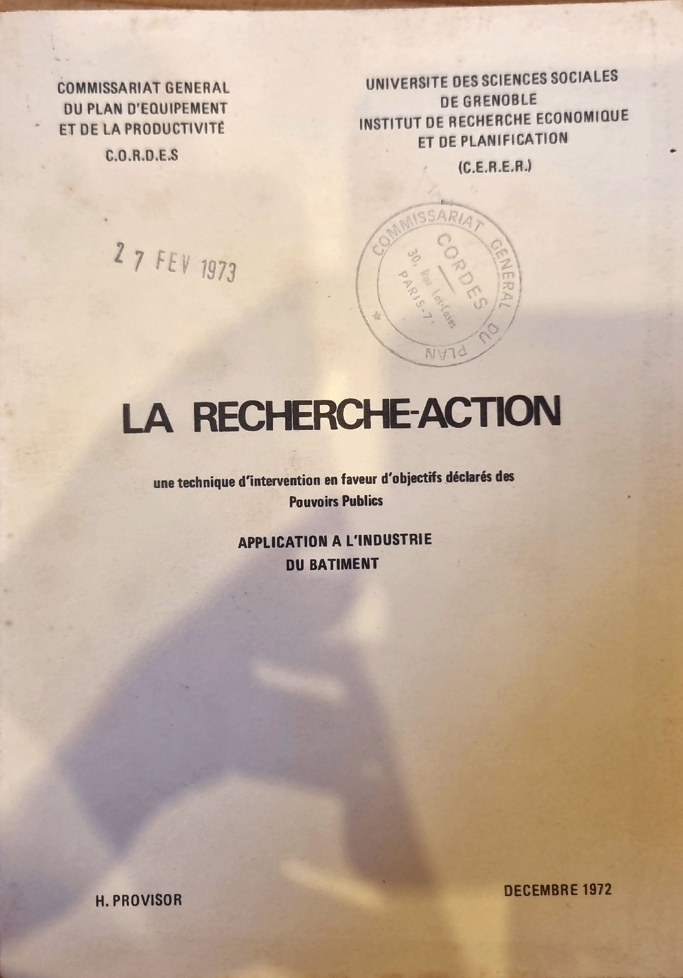 LA RECHERCHE-ACTION