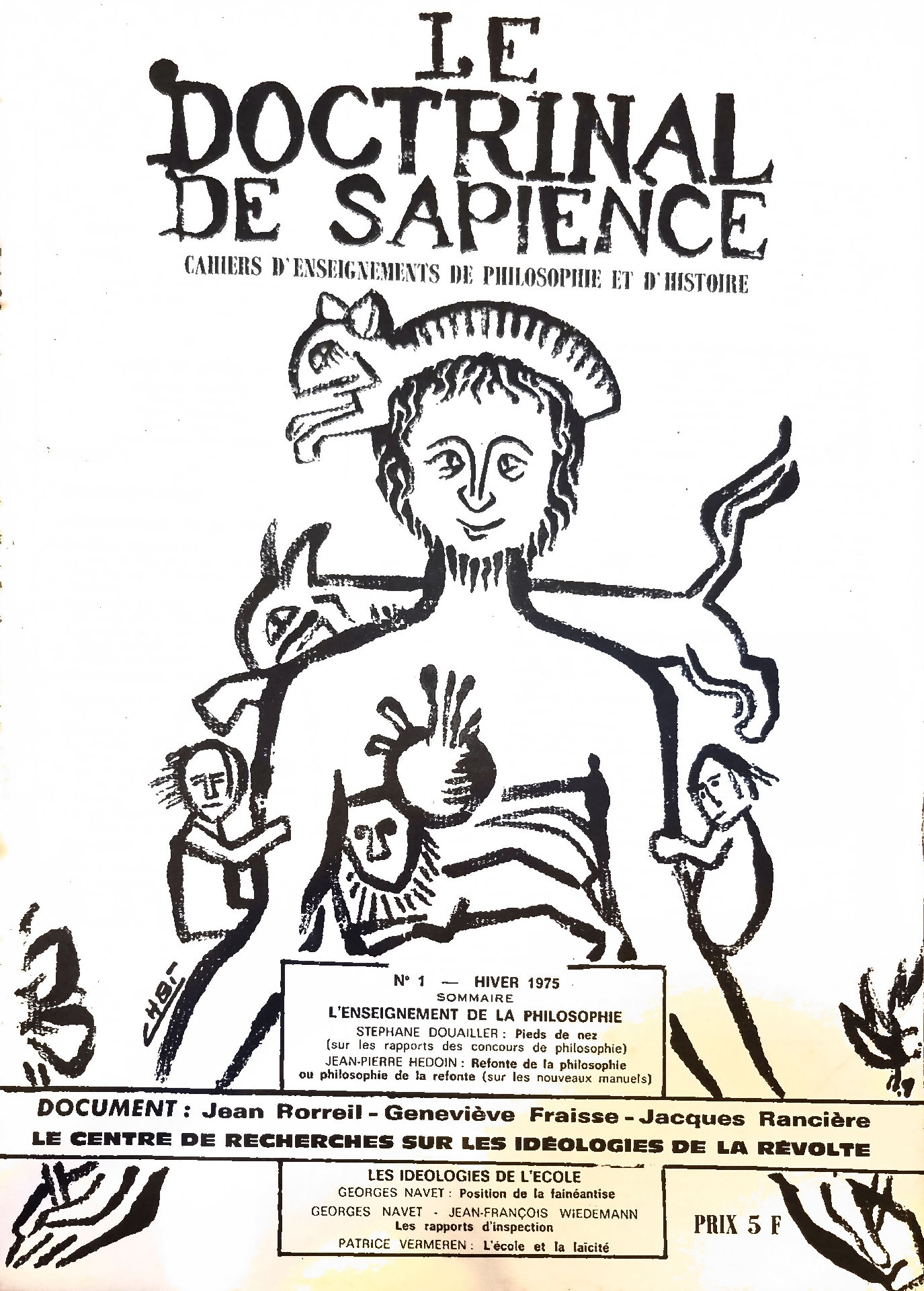 L.E DOCTRINAL DE SAPIENCE : CAHIERS D&rsquo;ENSEIGNEMENTS DE PHILOSOPHIE ET D&rsquo;HISTOIRE N° 1