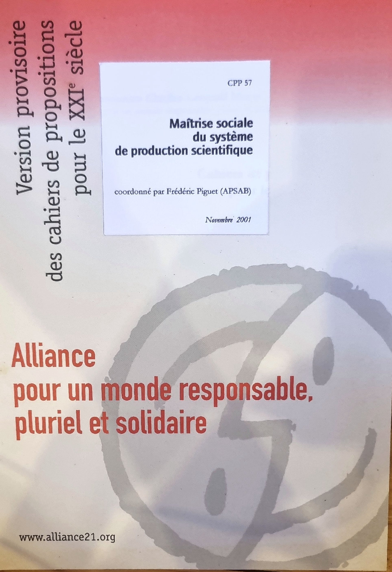 Maîtrise sociale du système de production scientifique