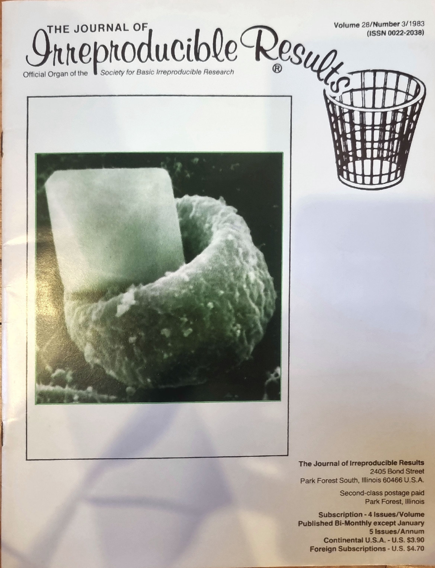THE JOURNAL OF Irreproducible Results