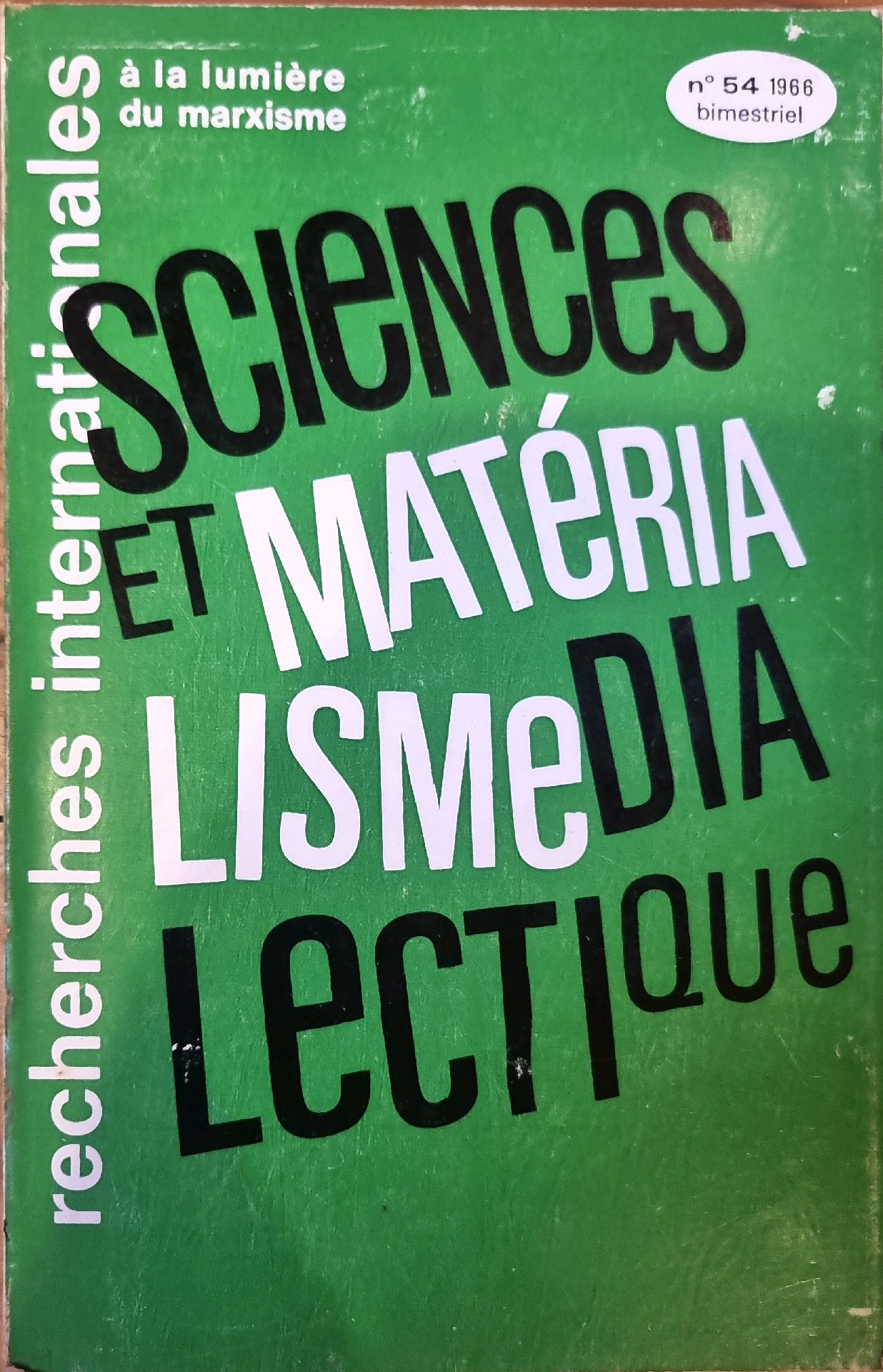 Sciences et matérialisme dialectique
