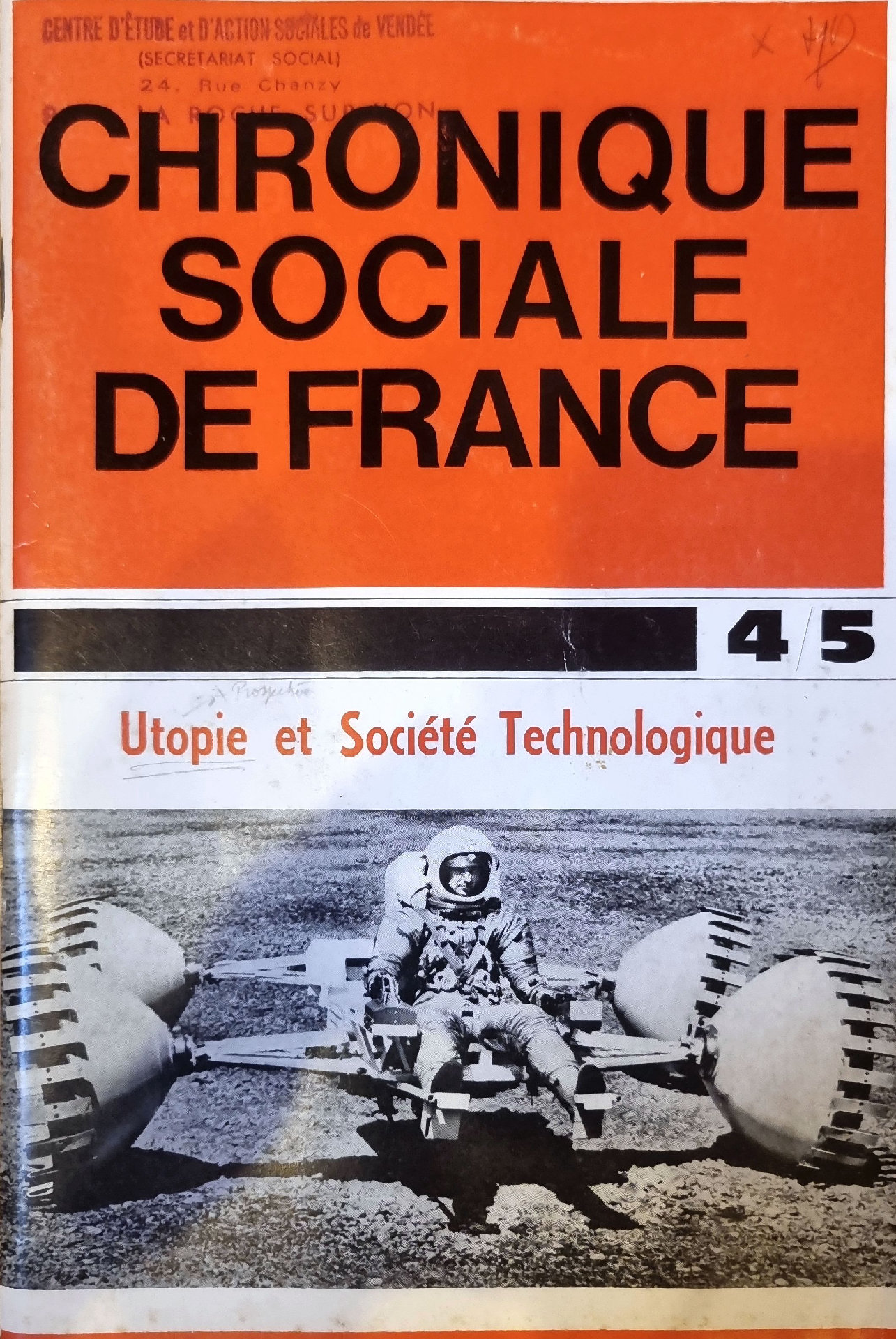 Chronique Sociale de France – Utopie et Société Technologique