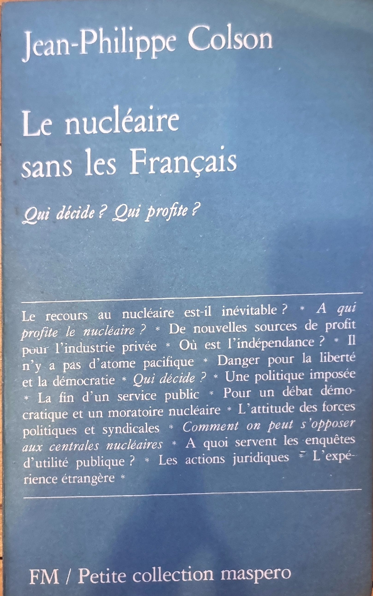 Le nucléaire sans les Français