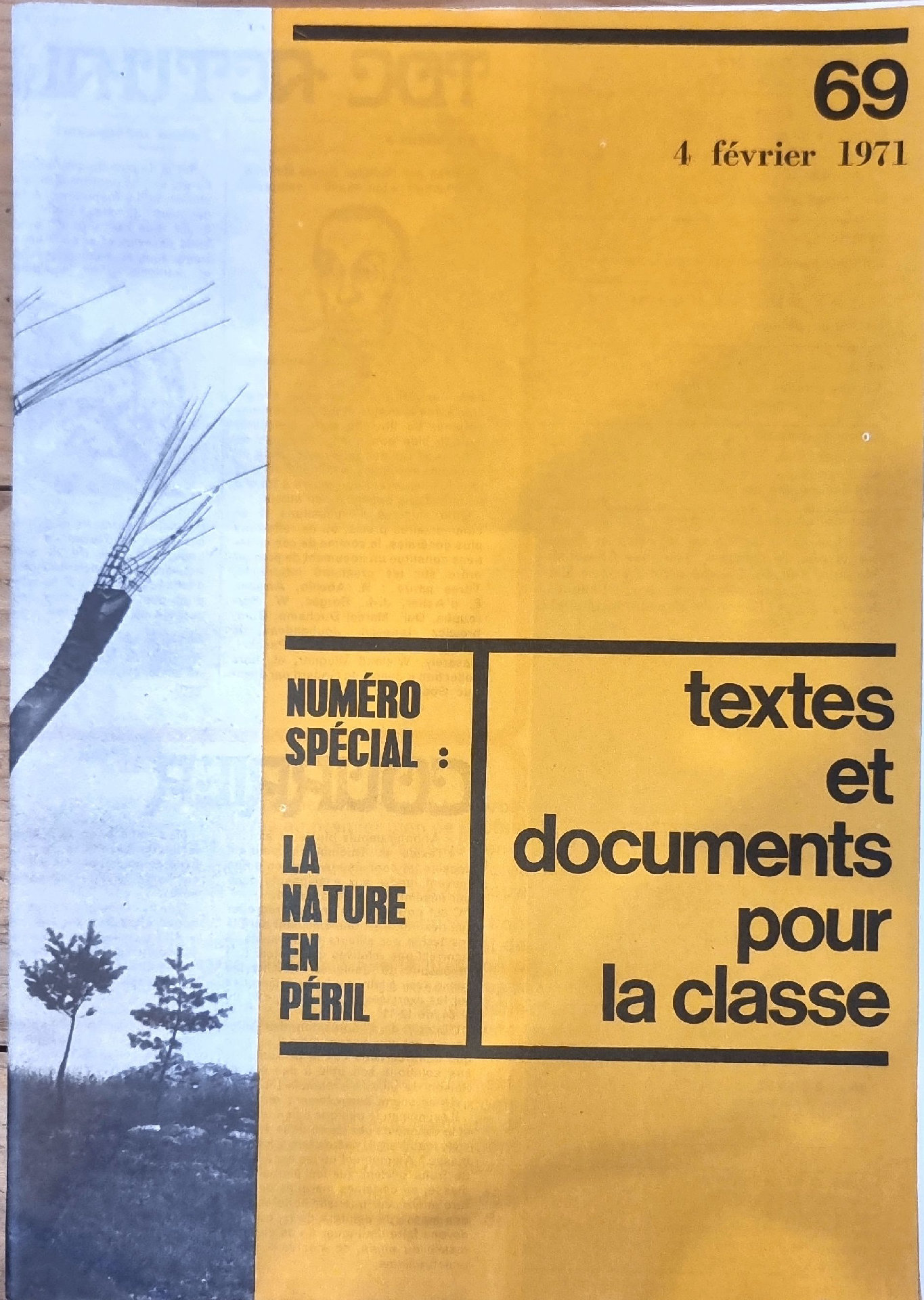 textes et documents pour la classe – NUMÉRO SPÉCIAL : LA NATURE EN PÉRIL