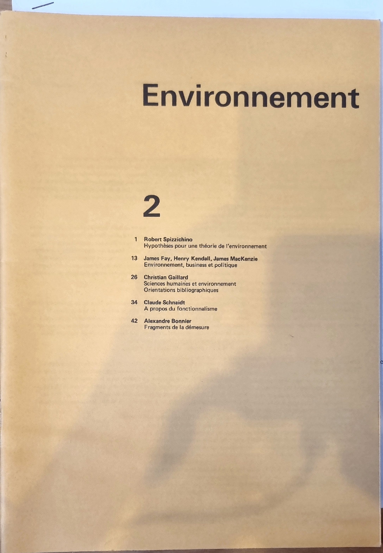 Environnement 2
