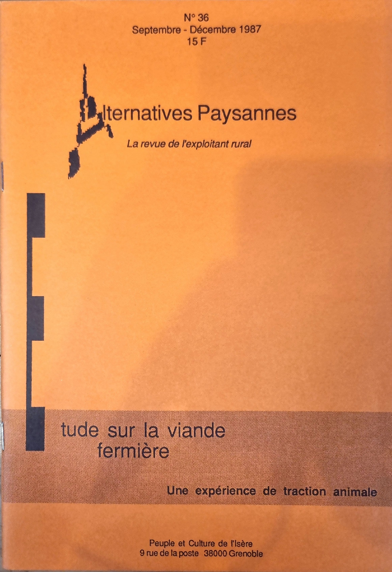 Alternatives Paysannes N° 36
