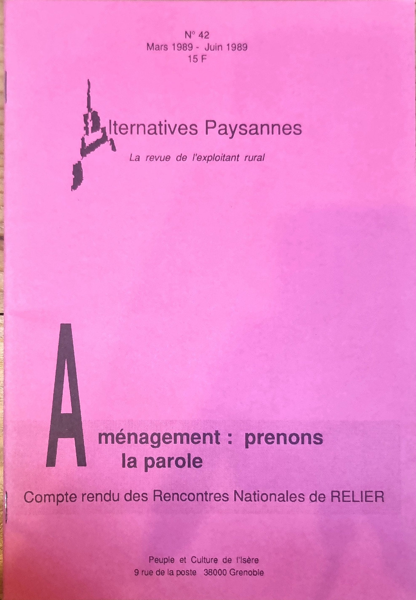 Alternatives Paysannes – Aménagement : prenons la parole