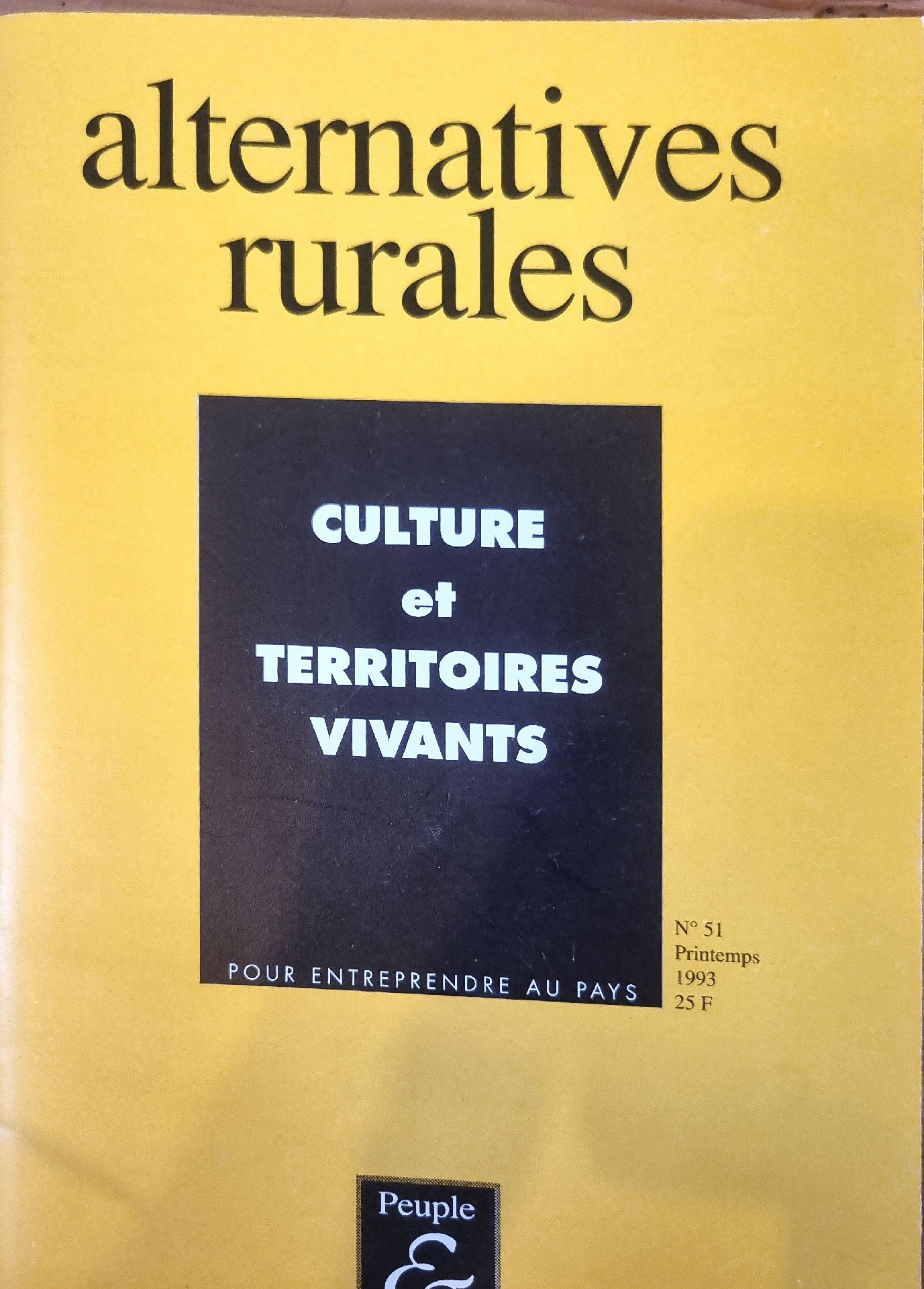 Alternatives Rurales: Culture et Territoires Vivants