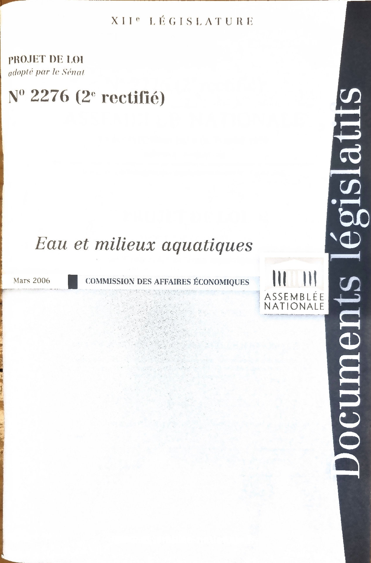 Eau et milieux aquatiques