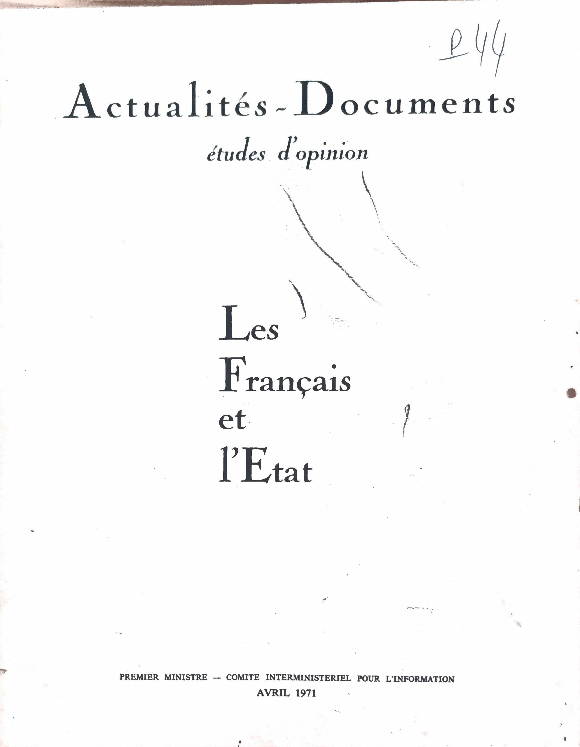 Les Français et l&rsquo;État