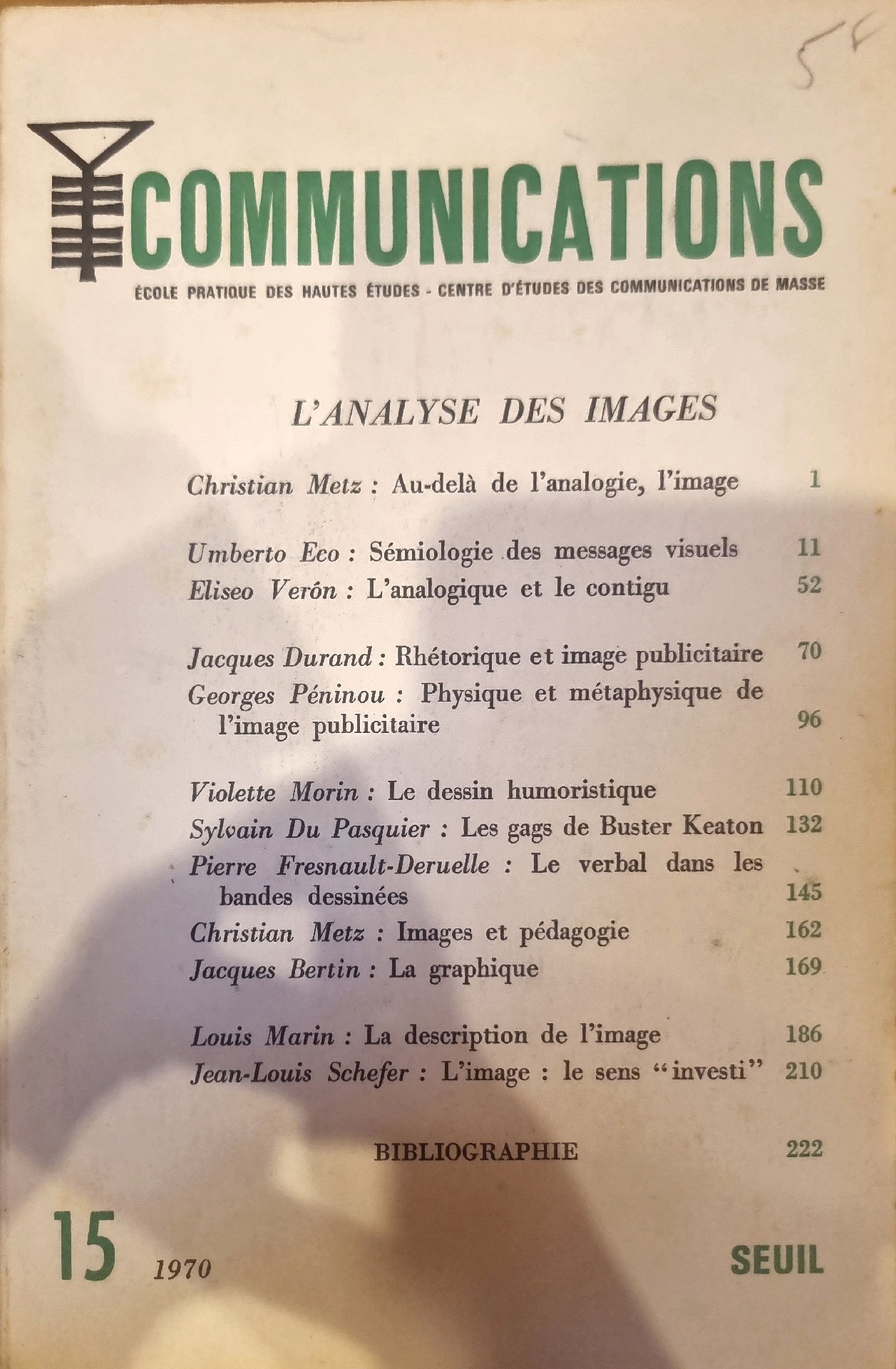COMMUNICATIONS – L&rsquo;ANALYSE DES IMAGES