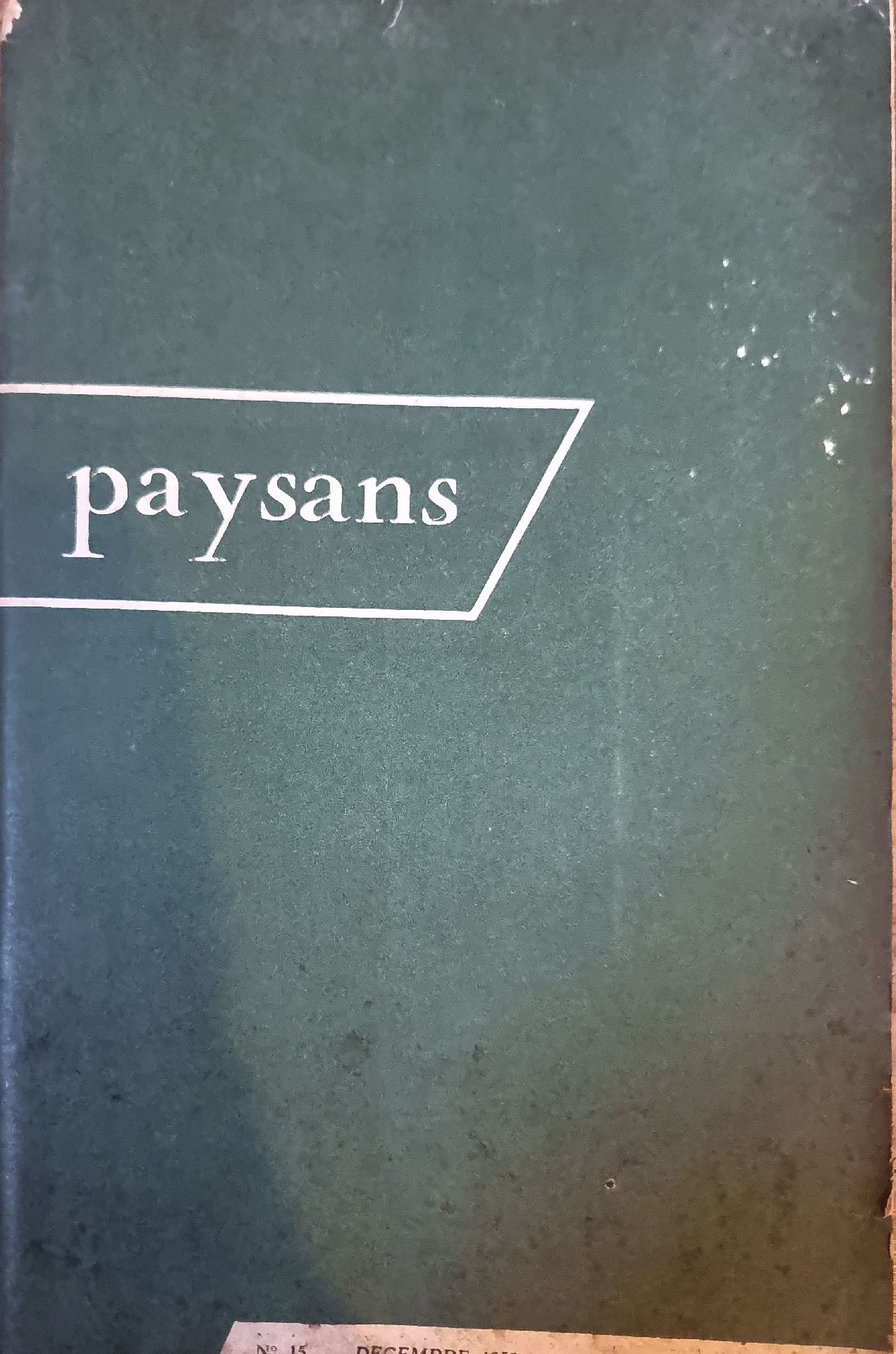 REVUE « paysans »