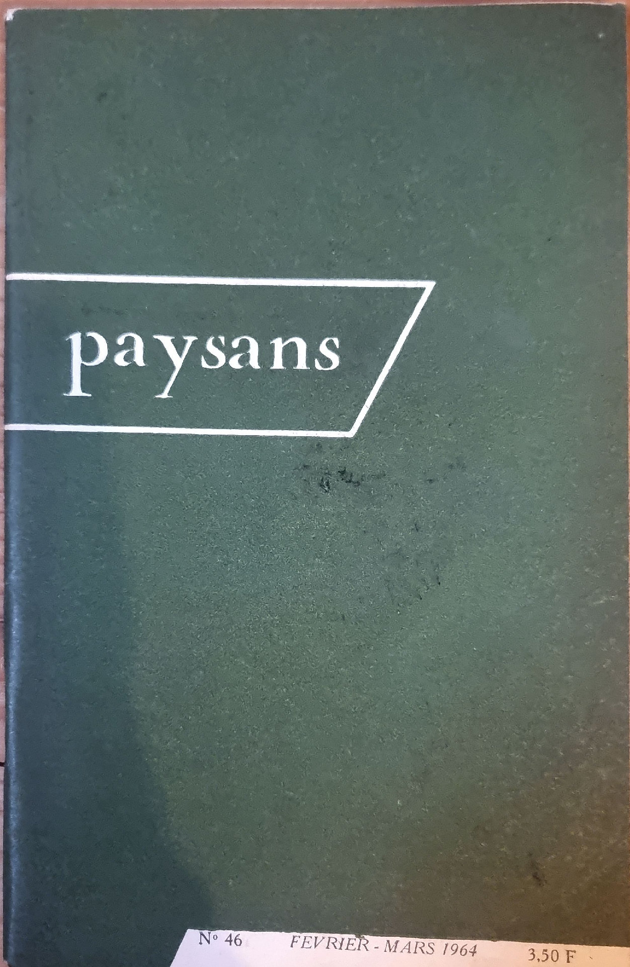 Revue Paysans N° 46