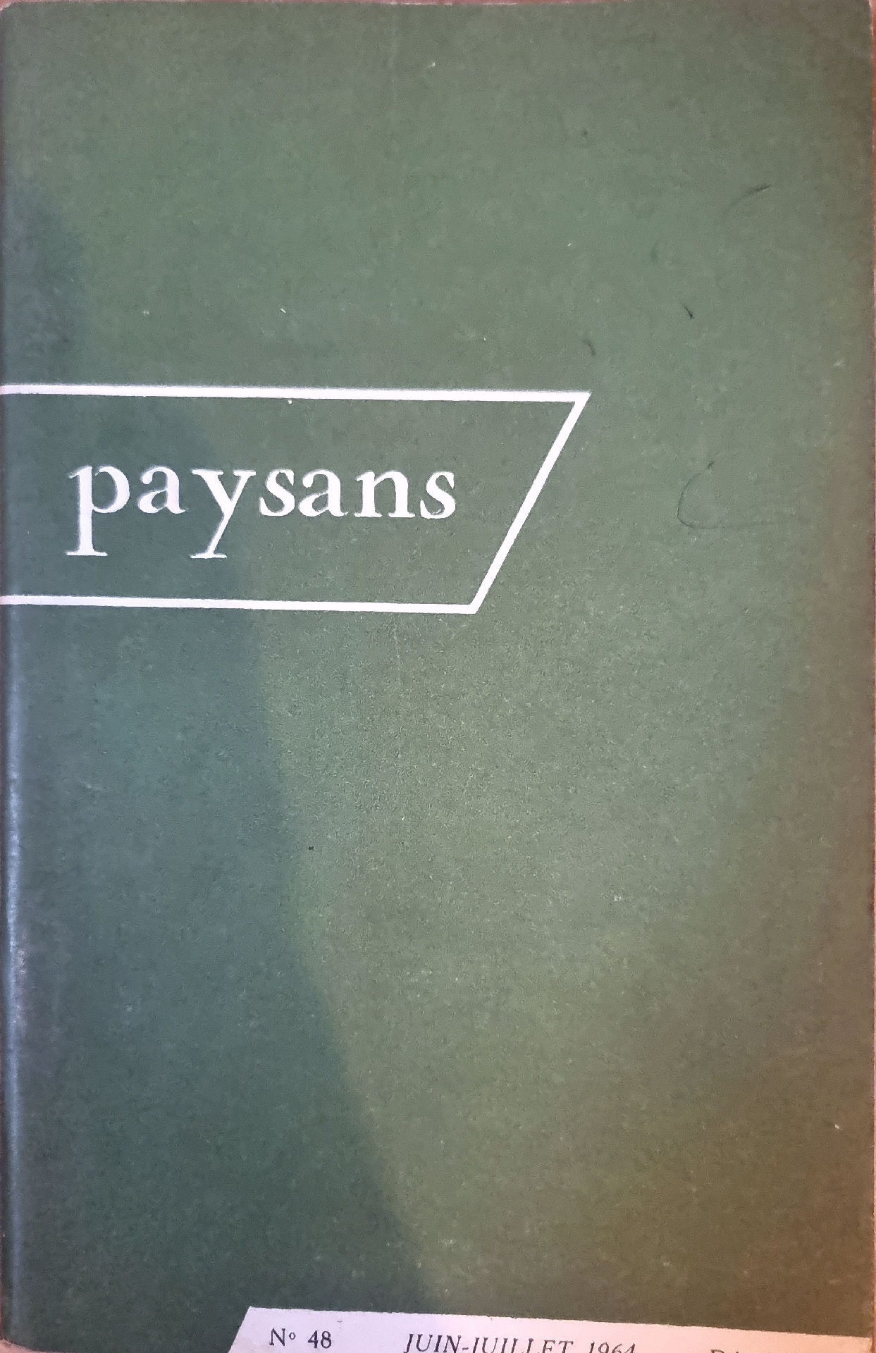 REVUE « paysans »