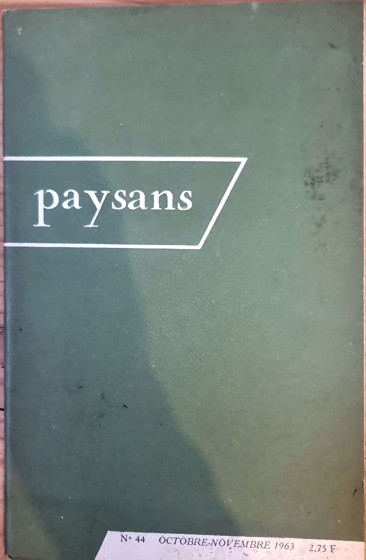Revue « Paysans » – N° 44