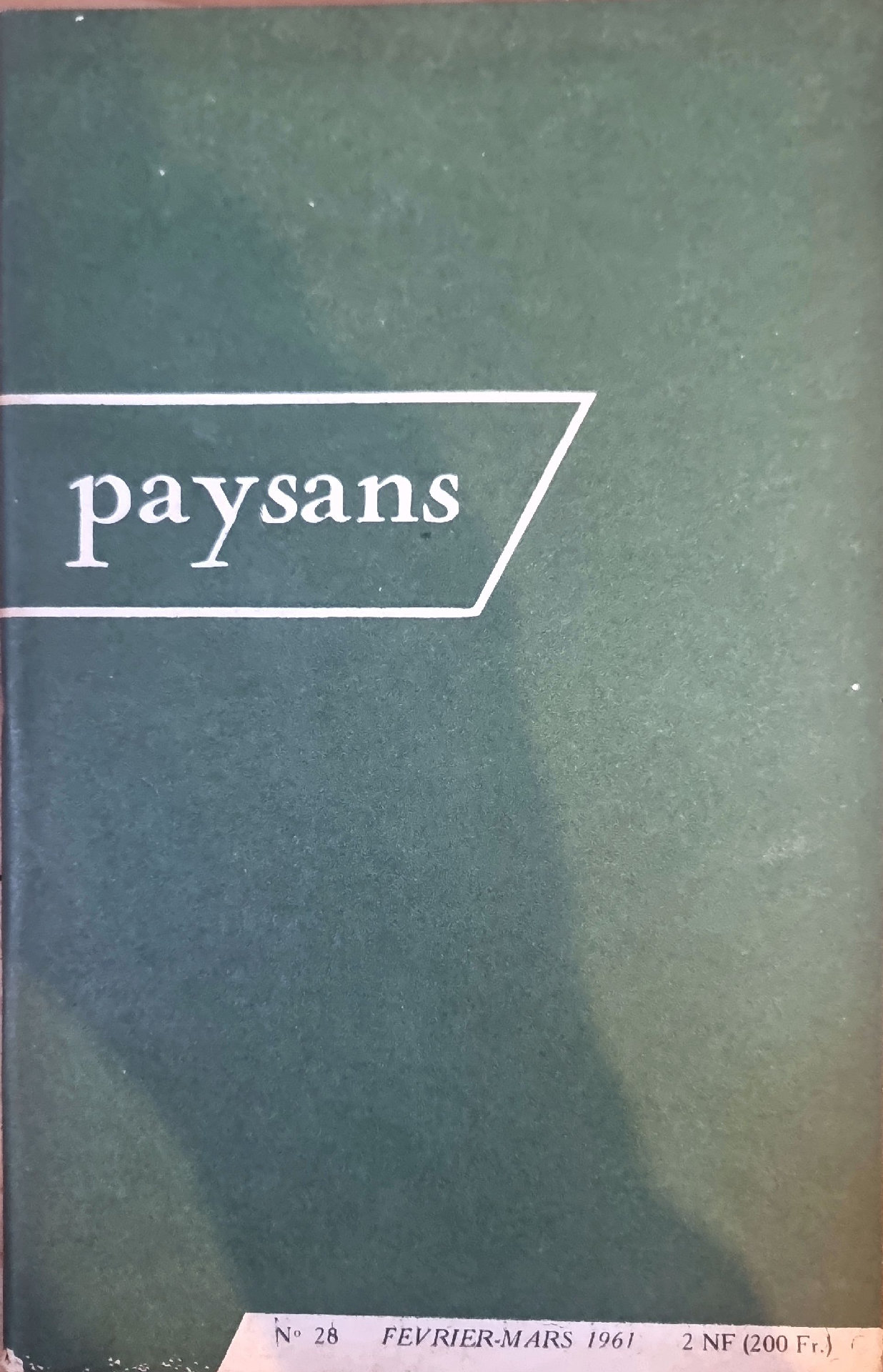 Revue « paysans »
