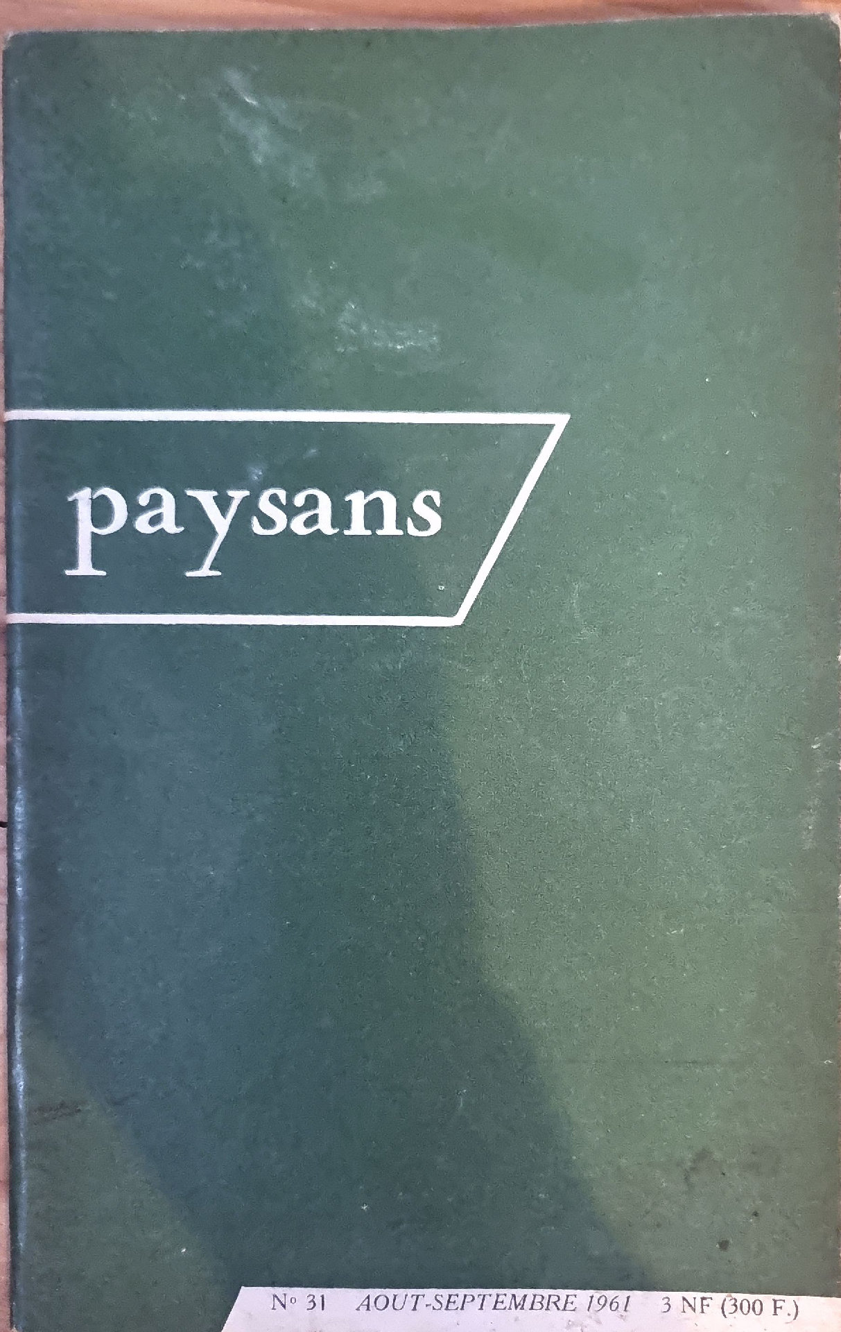 Revue « paysans »