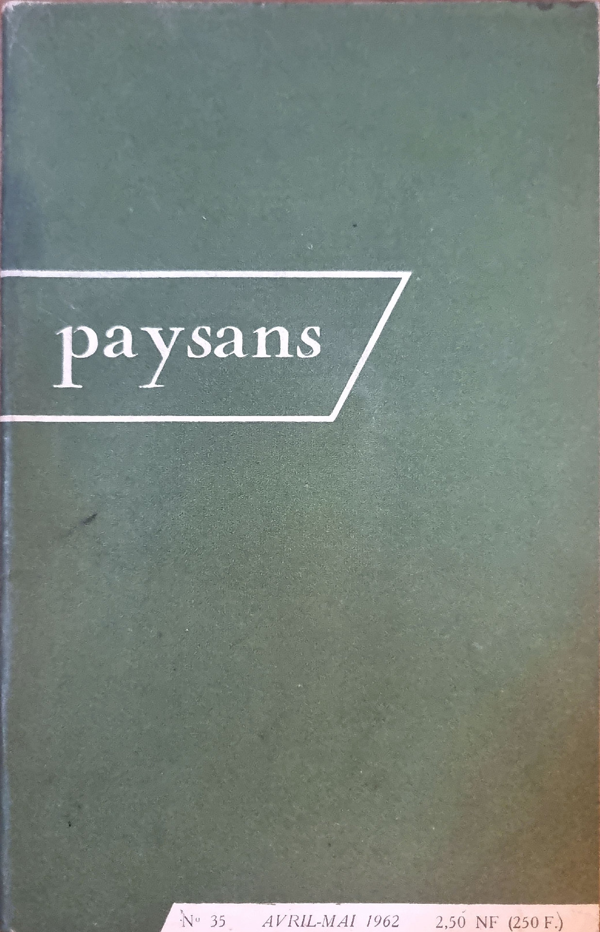 Revue « paysans »