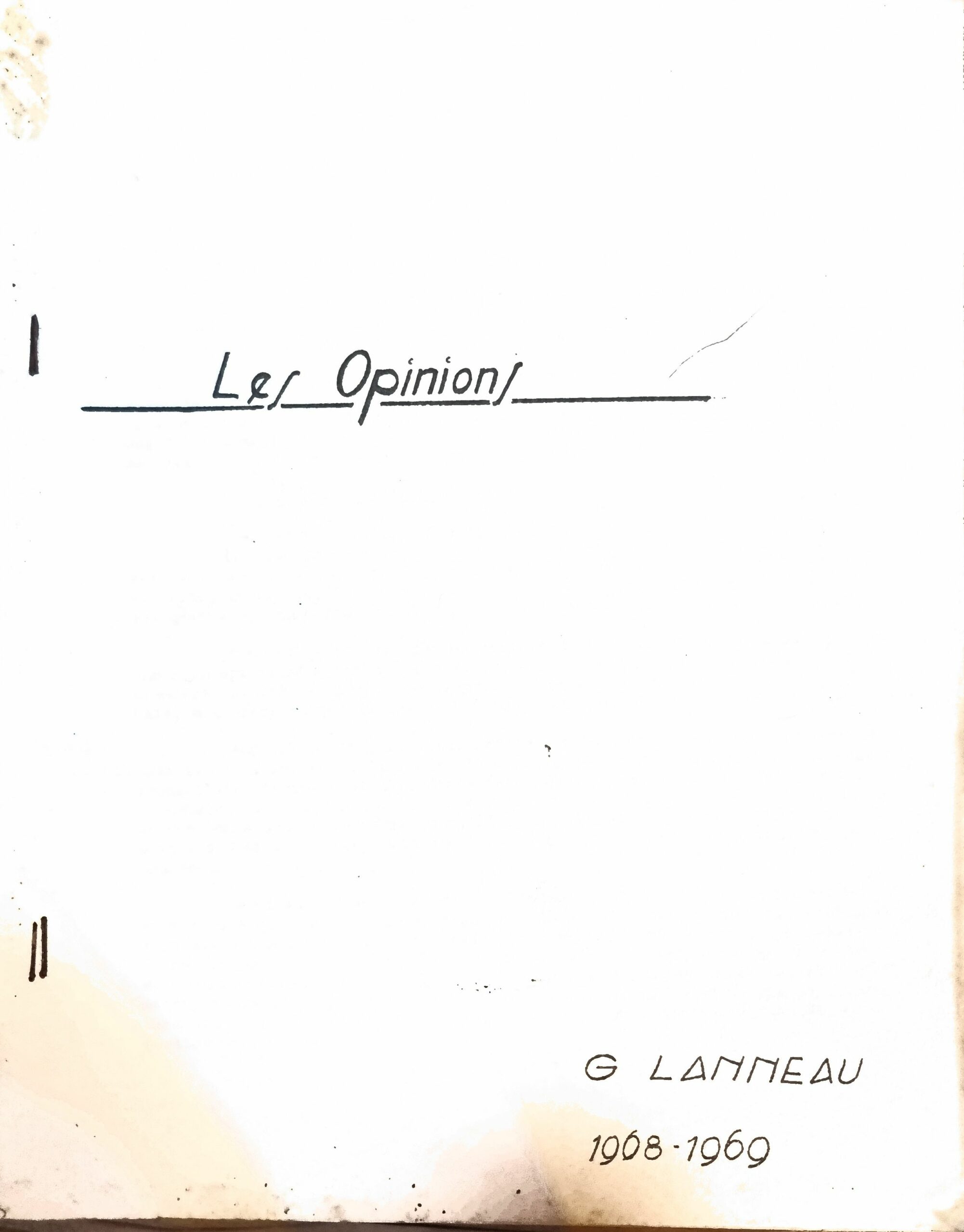 Les Opinions