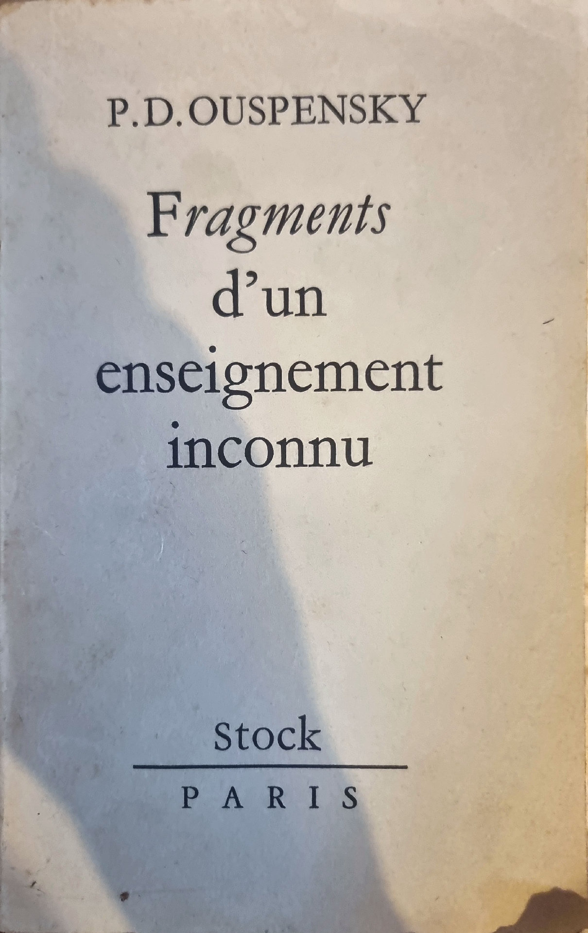 Fragments d&rsquo;un enseignement inconnu
