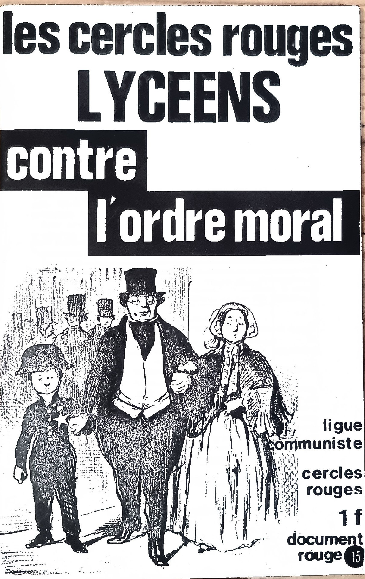 les cercles rouges LYCEENS contre l&rsquo;ordre moral