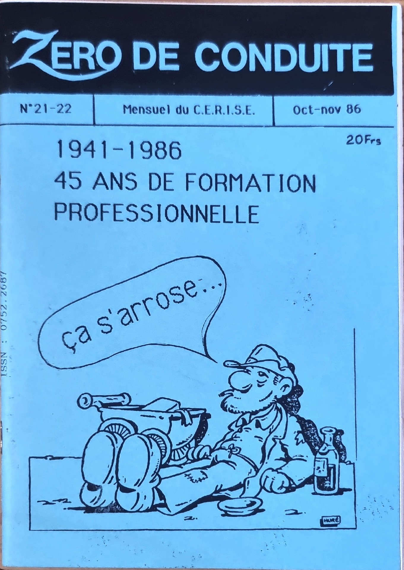 ZERO DE CONDUITE N°21-22 : 45 ANS DE FORMATION PROFESSIONNELLE