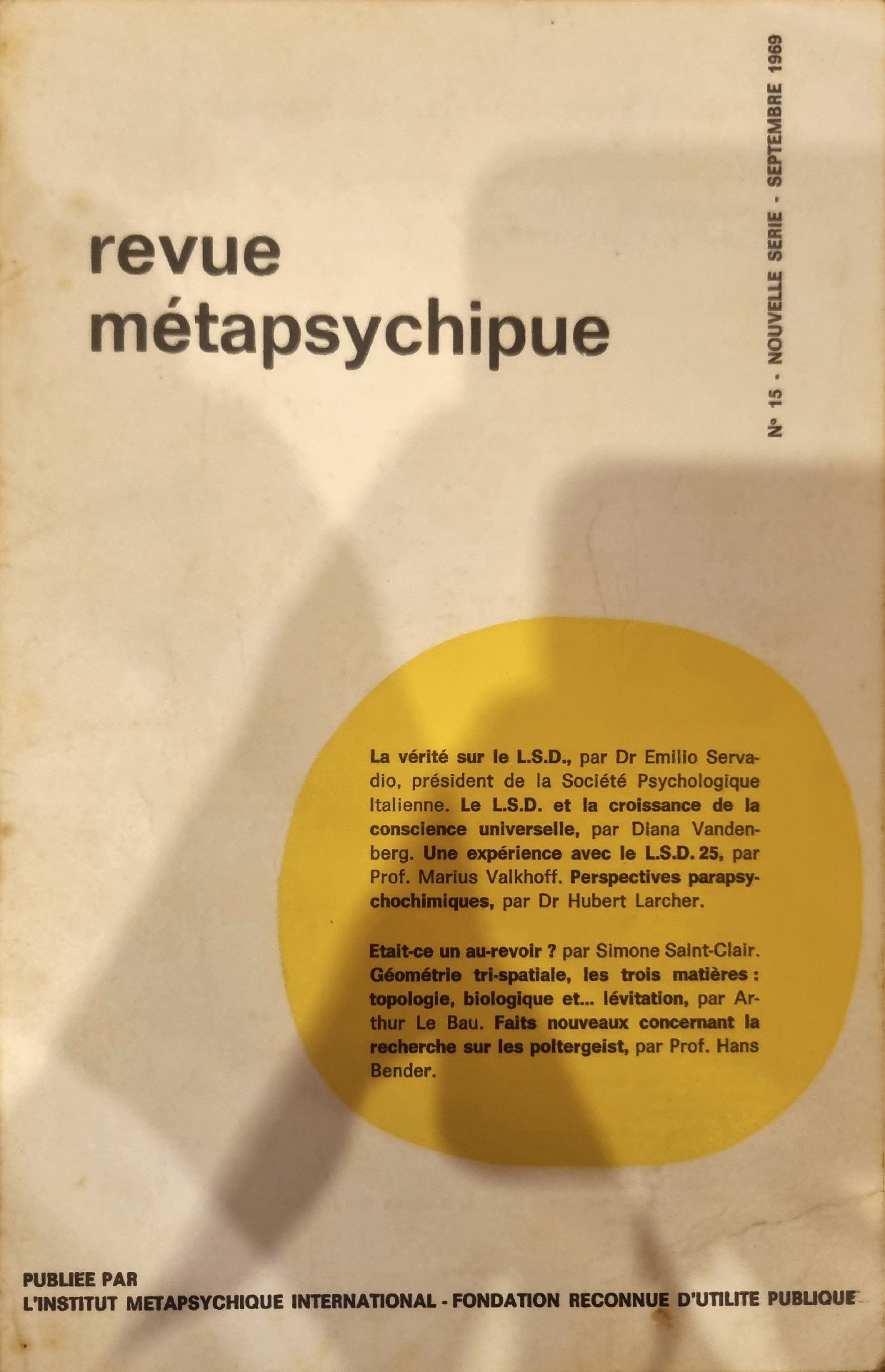 Revue Métapsychique