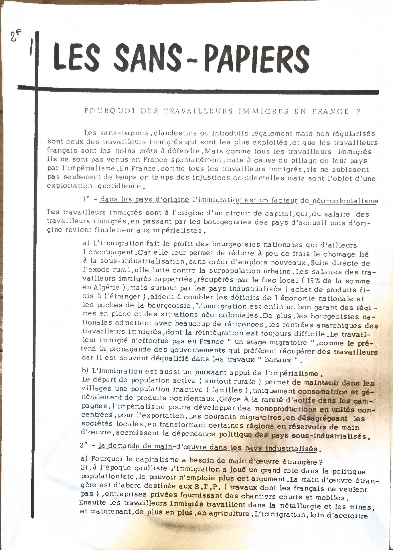 LES SANS-PAPIERS