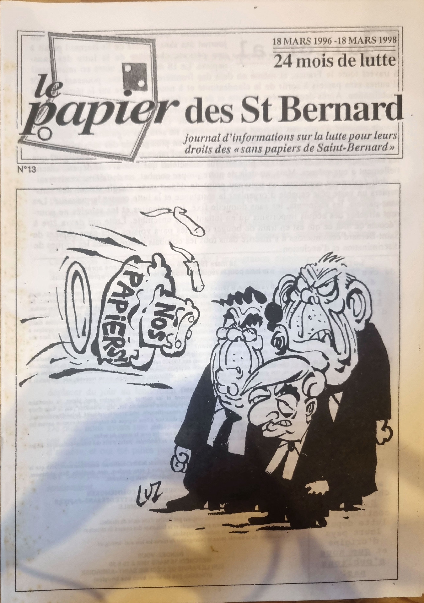 le papier des St Bernard
