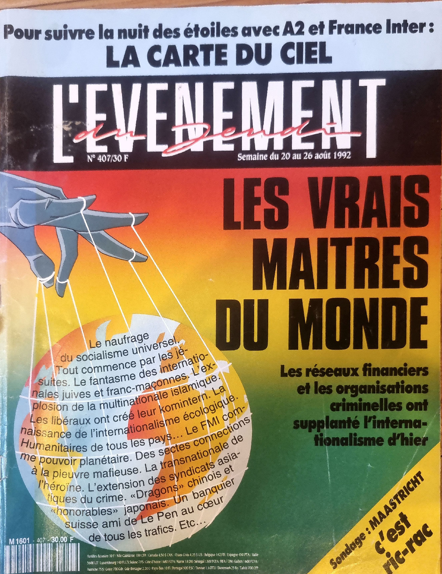 L&rsquo;EVENEMENT du Jeudi – Les Vrais Maîtres du Monde