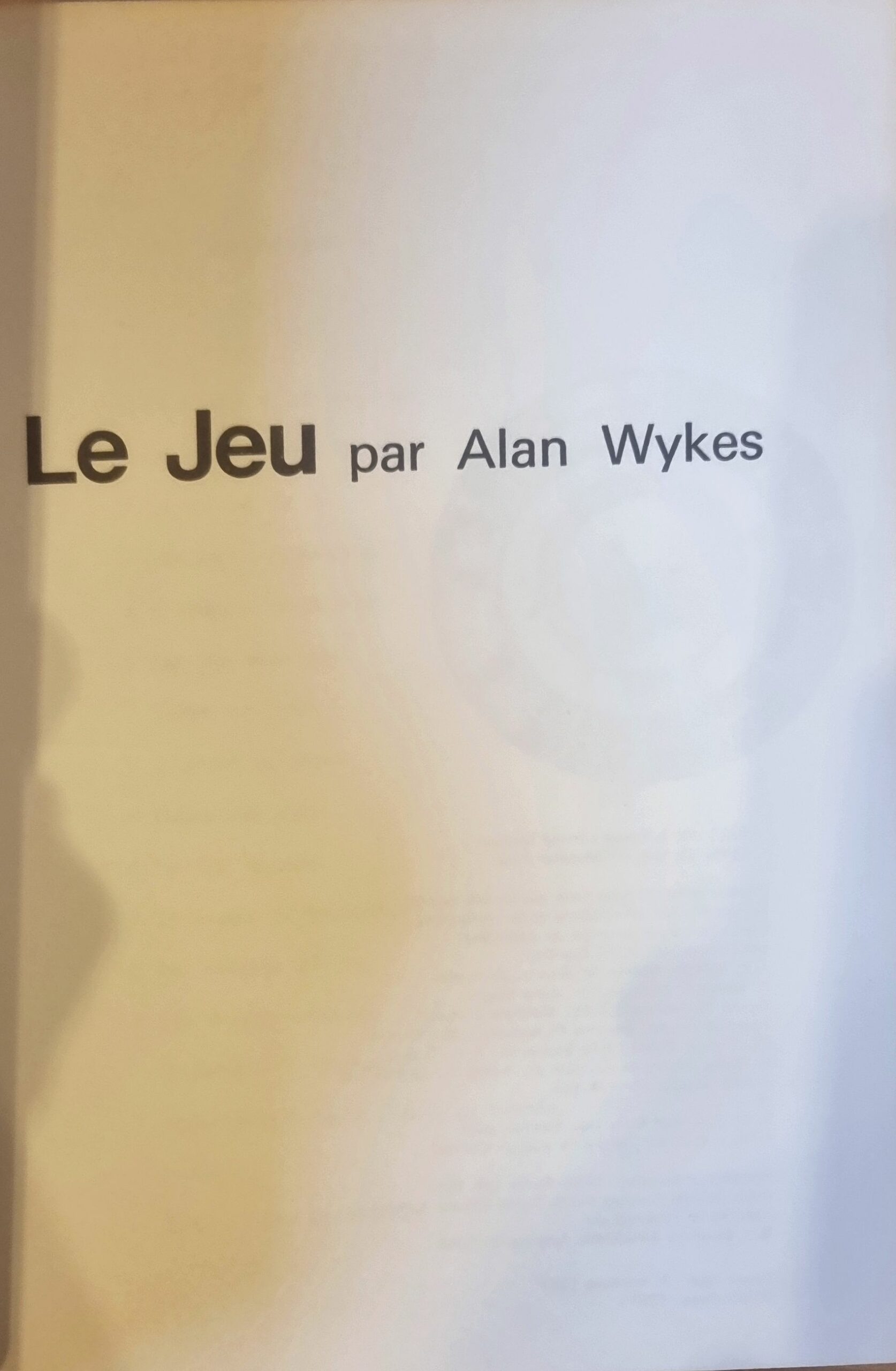Le Jeu