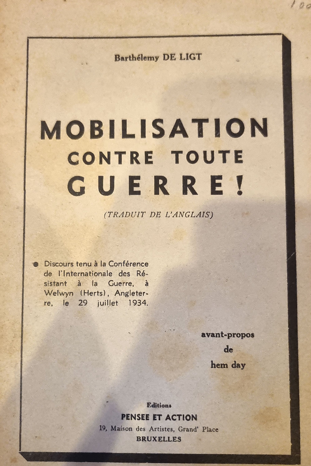 MOBILISATION CONTRE TOUTE GUERRE!