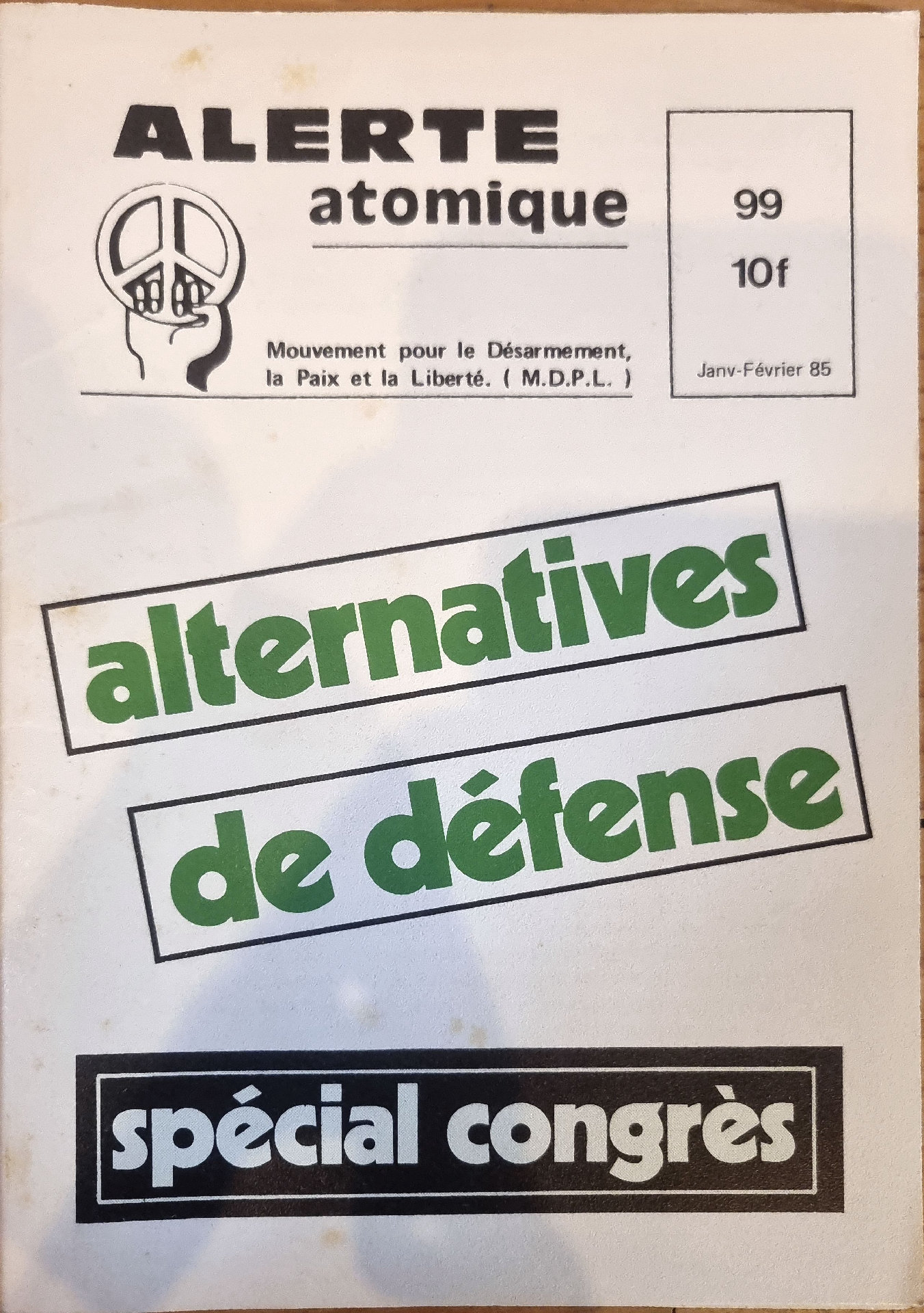 ALERTE atomique – alternatives de défense – spécial congrès