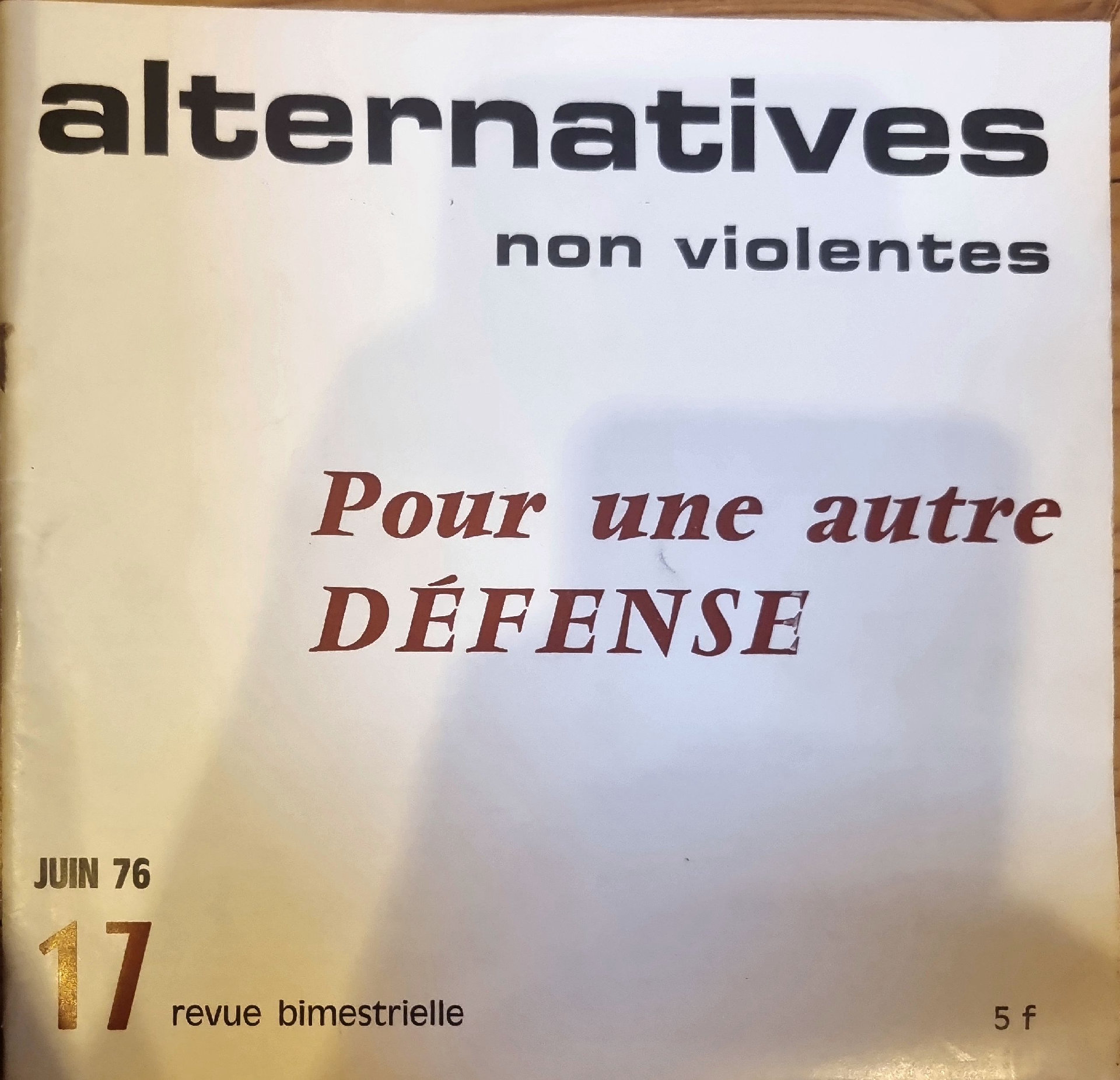 alternatives non violentes