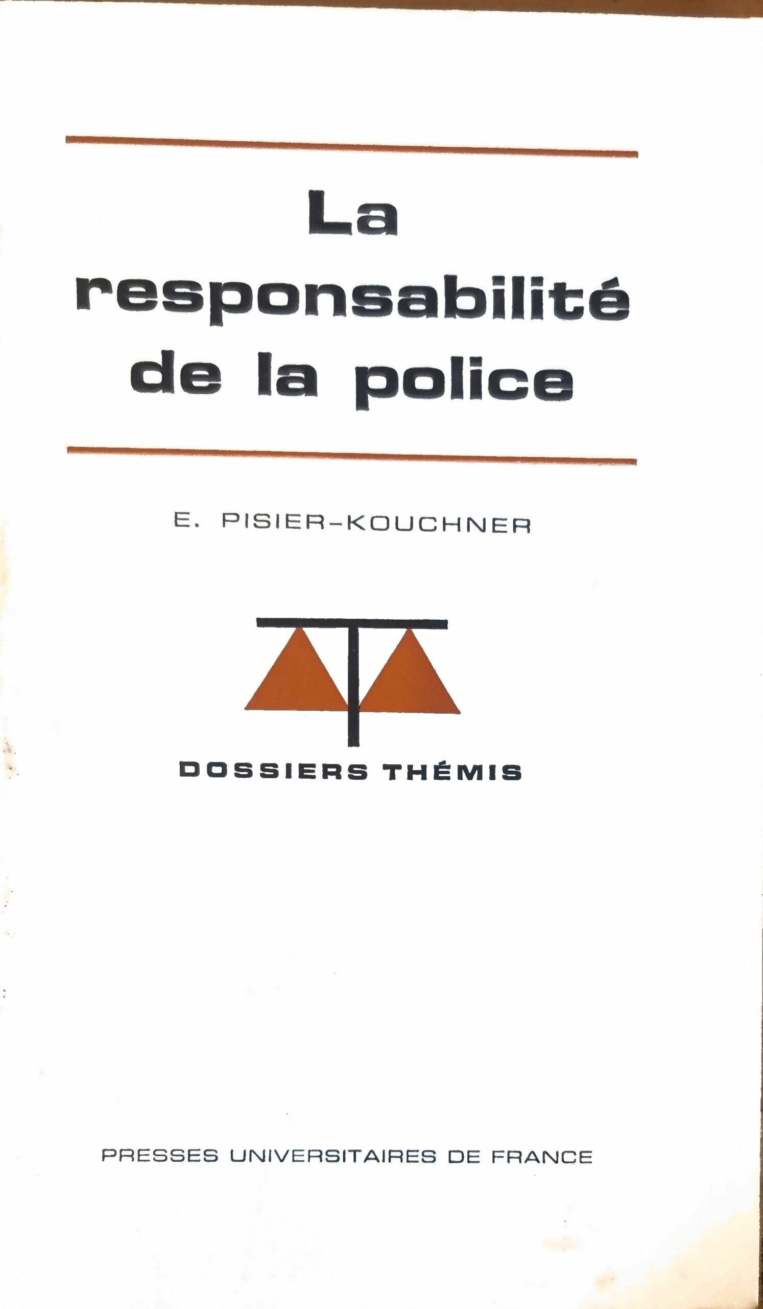 La responsabilité de la police