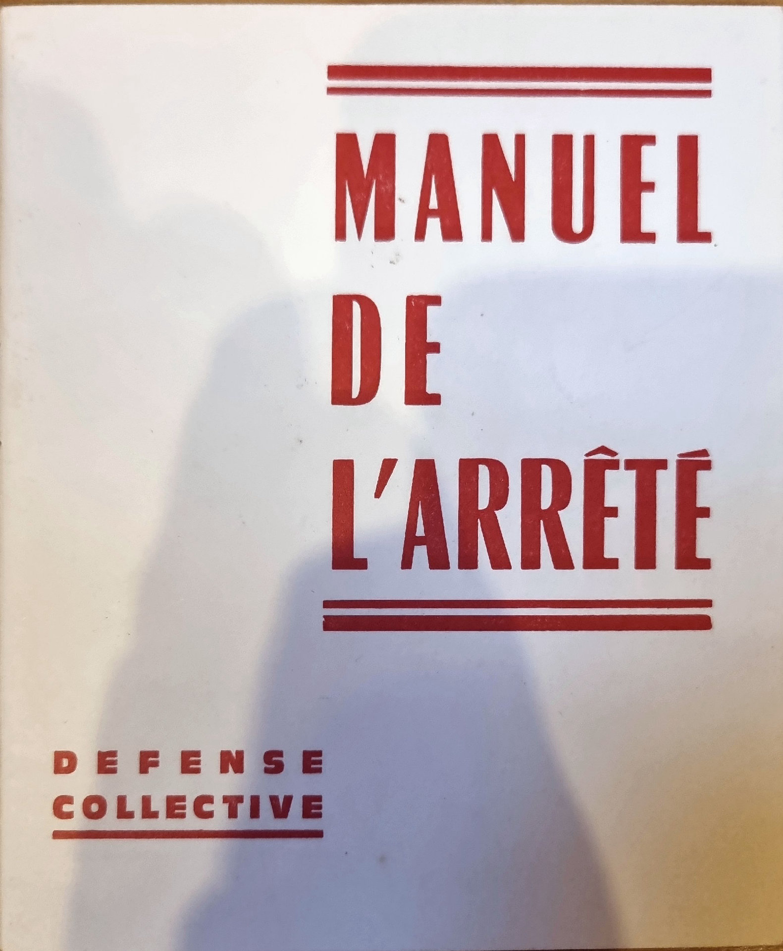 MANUEL DE L&rsquo;ARRÊTÉ