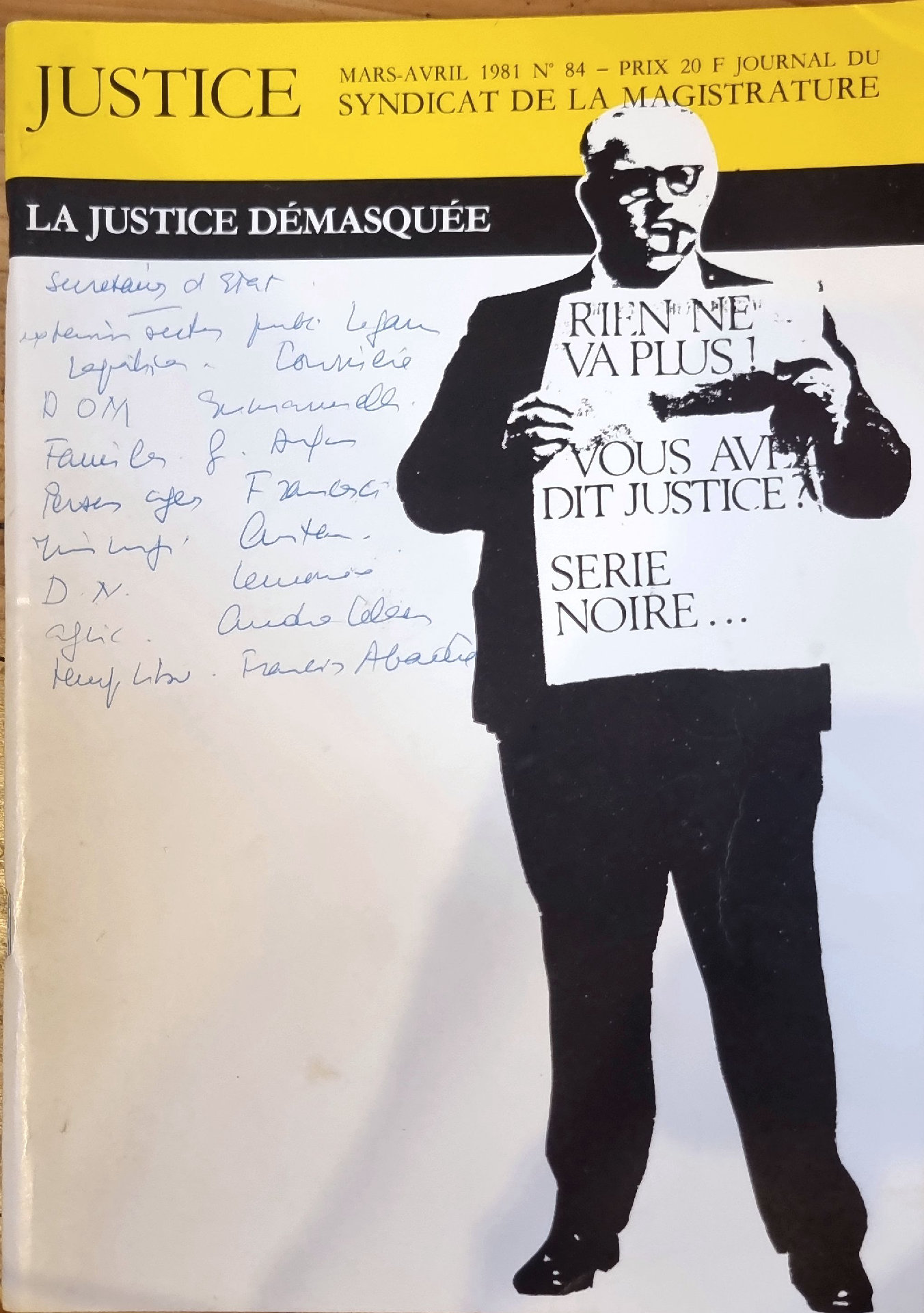 JUSTICE : La Justice Démasquée