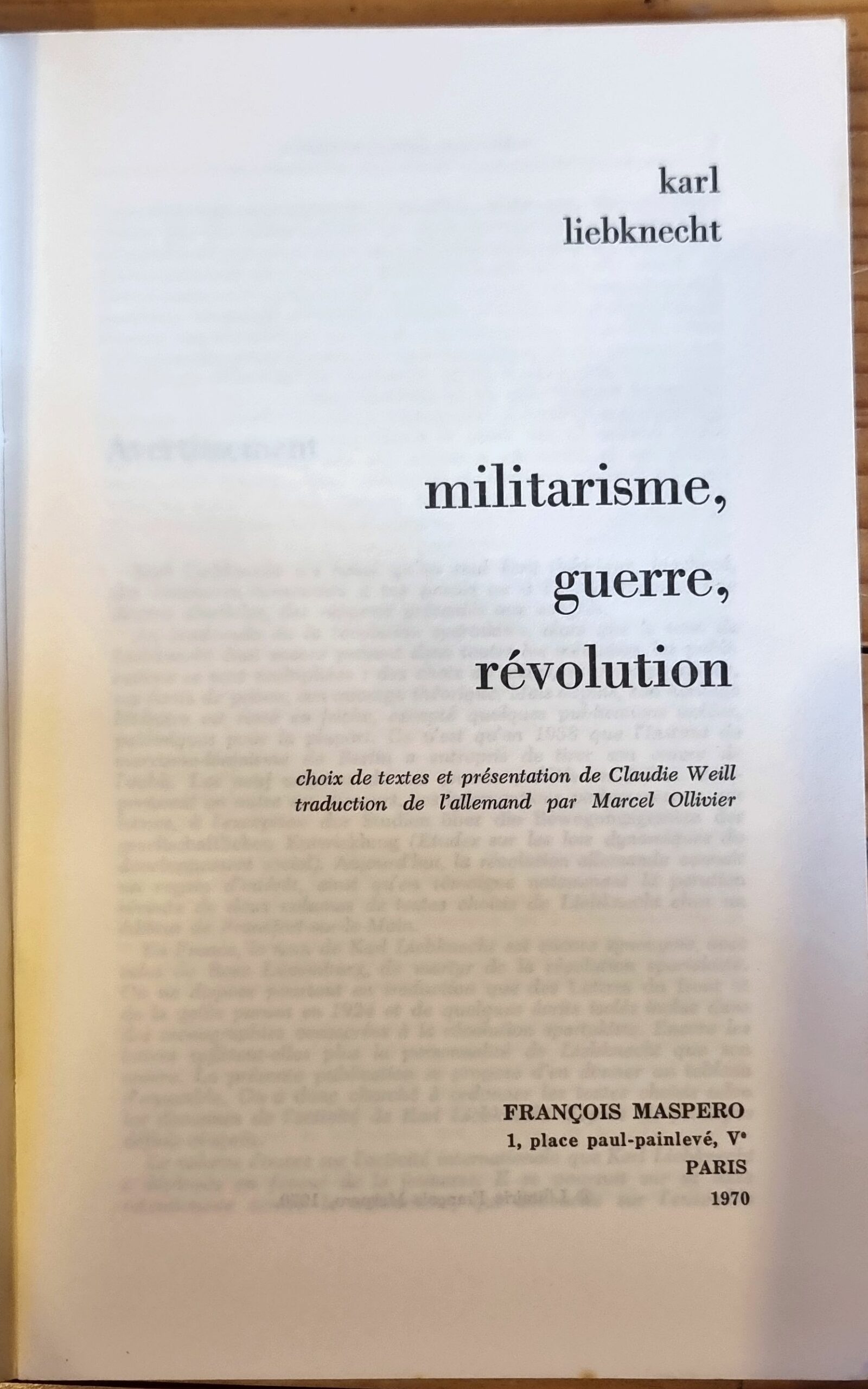 Militarisme, guerre, révolution