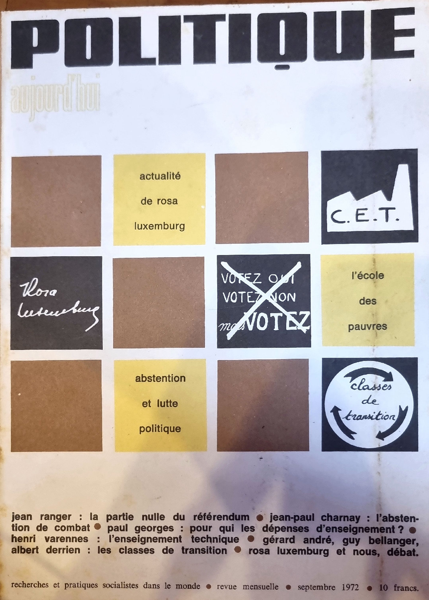 Politique aujourd&rsquo;hui