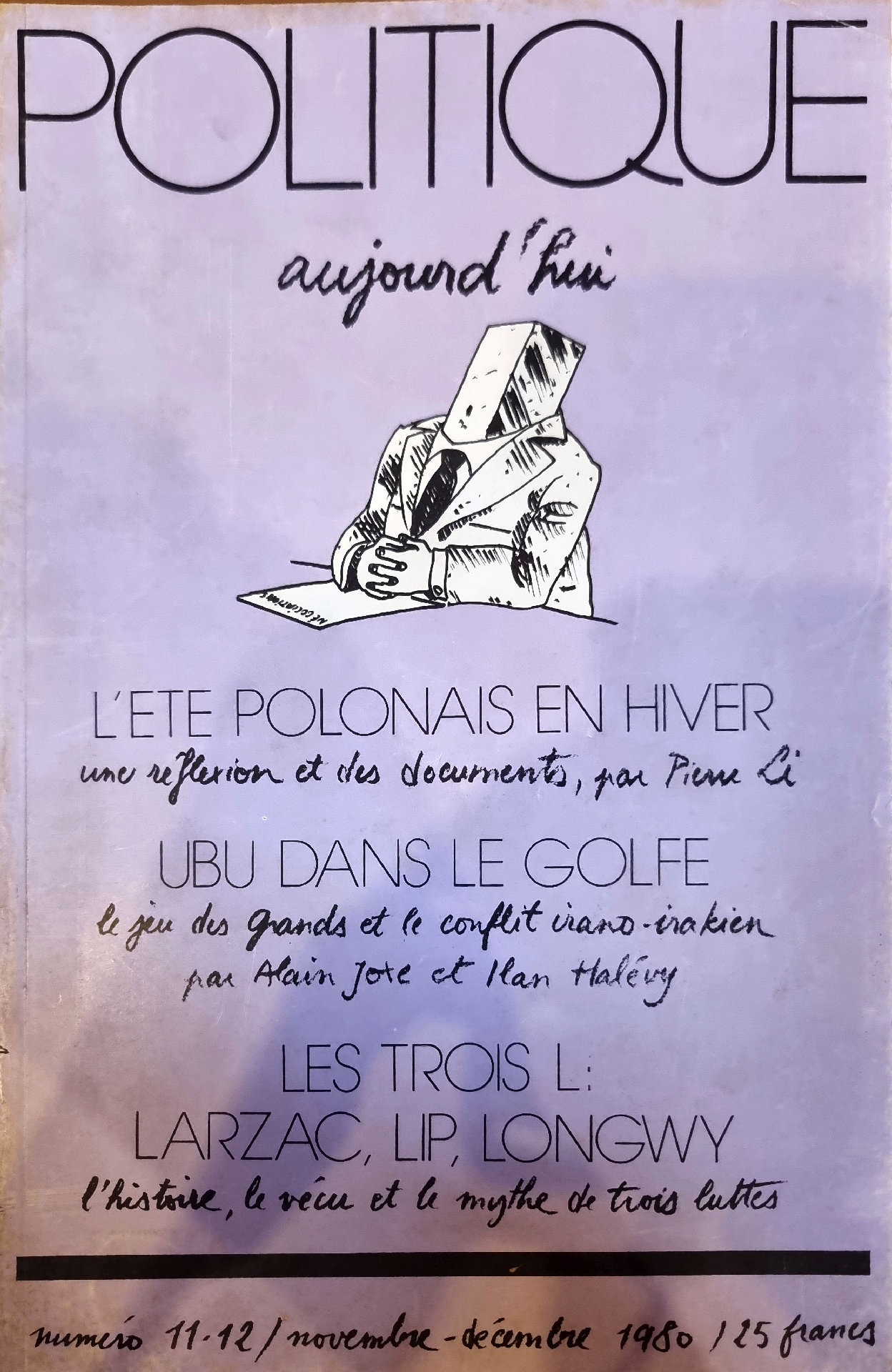 POLITIQUE aujourd&rsquo;hui