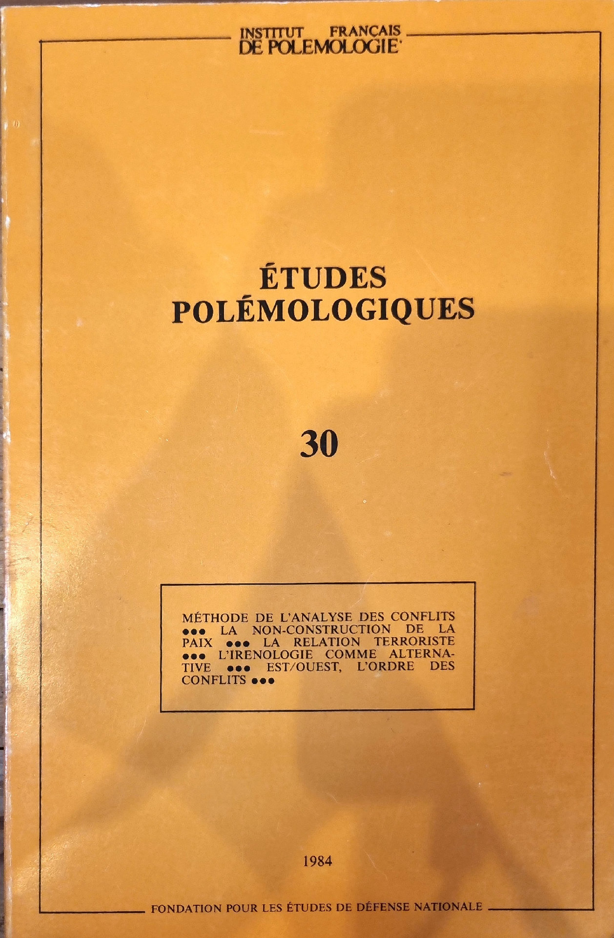 Études Polémologiques 30