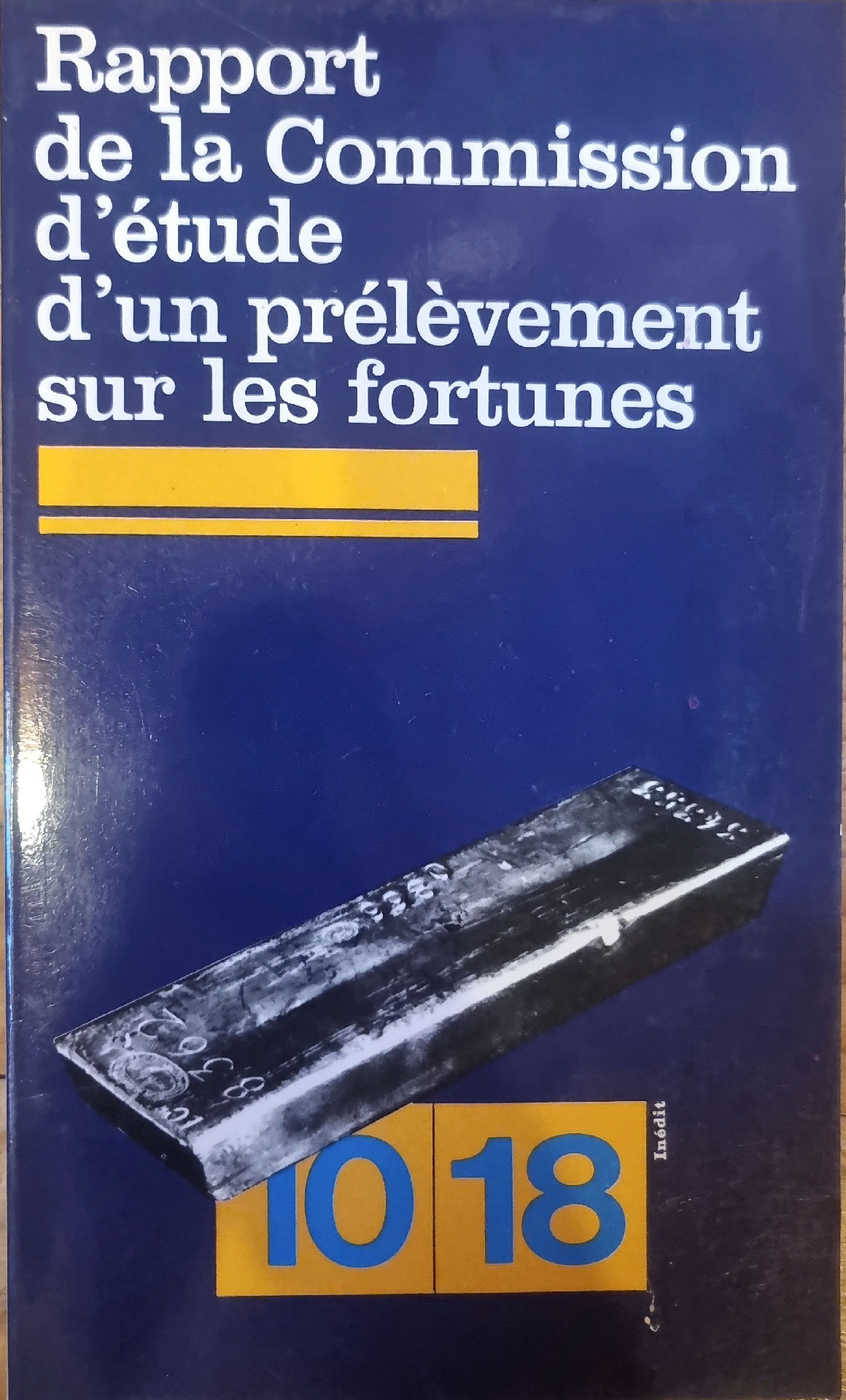 Rapport de la Commission d&rsquo;étude d&rsquo;un prélèvement sur les fortunes