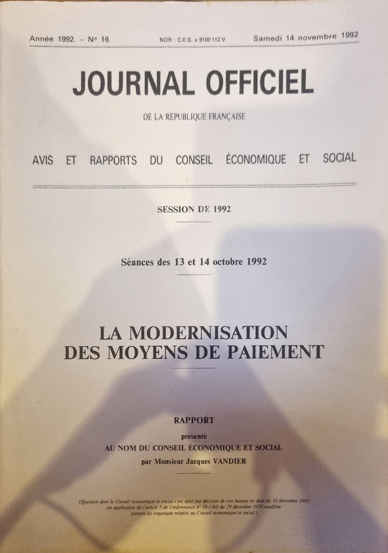 La Modernisation des Moyens de Paiement