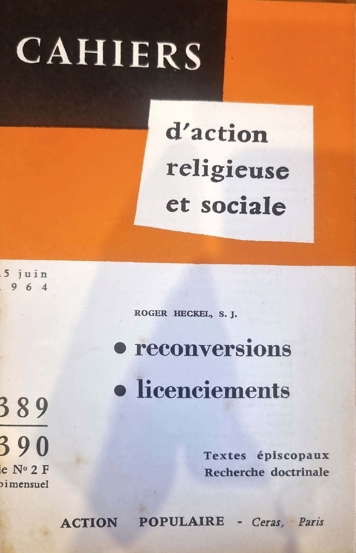 Cahiers d&rsquo;action religieuse et sociale