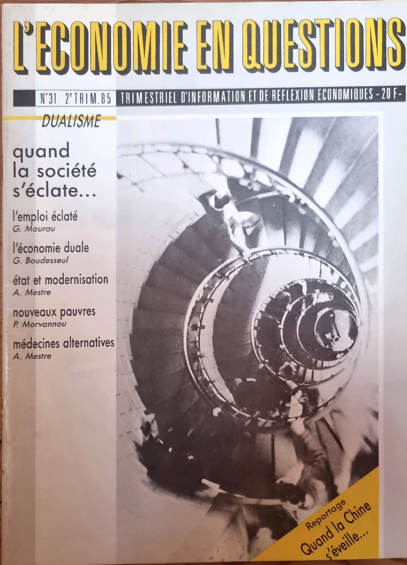 L&rsquo;Économie en Questions – Dualisme : quand la société s&rsquo;éclate…