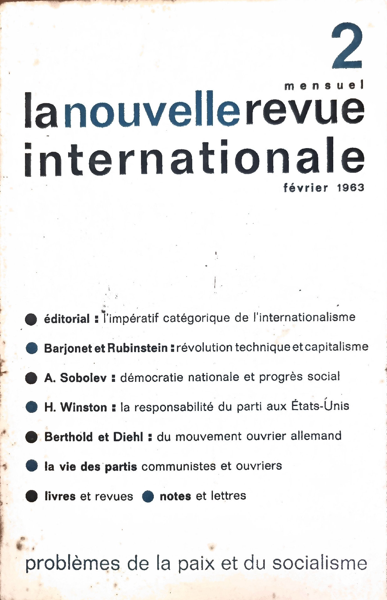 La Nouvelle Revue Internationale
