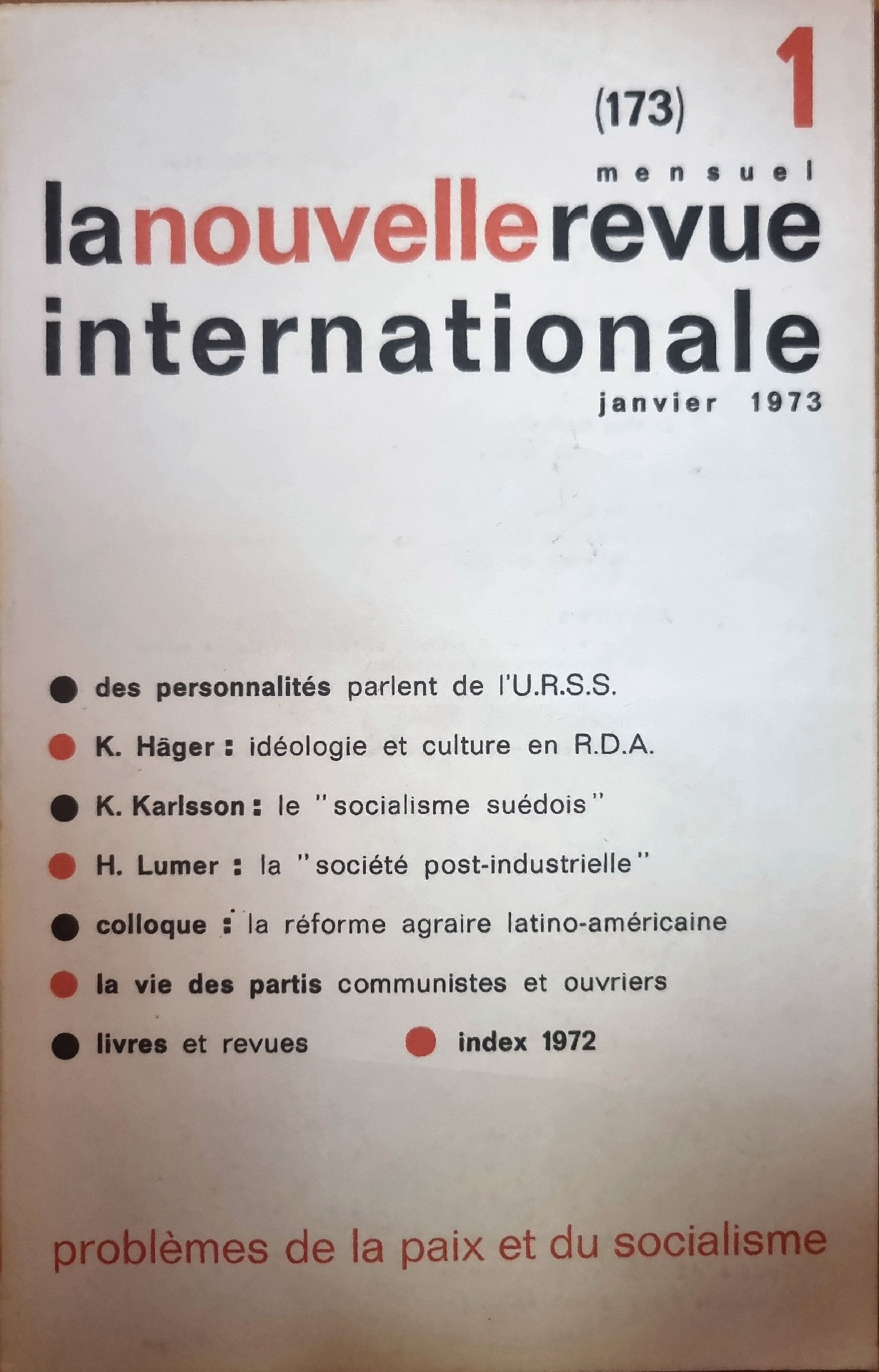La Nouvelle Revue Internationale